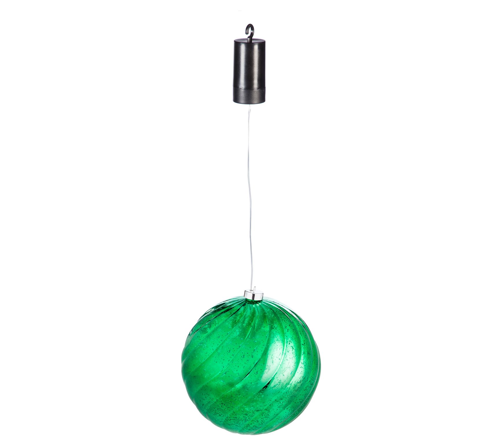 Evergreen 8" Shatterproof Outdoor B/O LED Ball Ornament