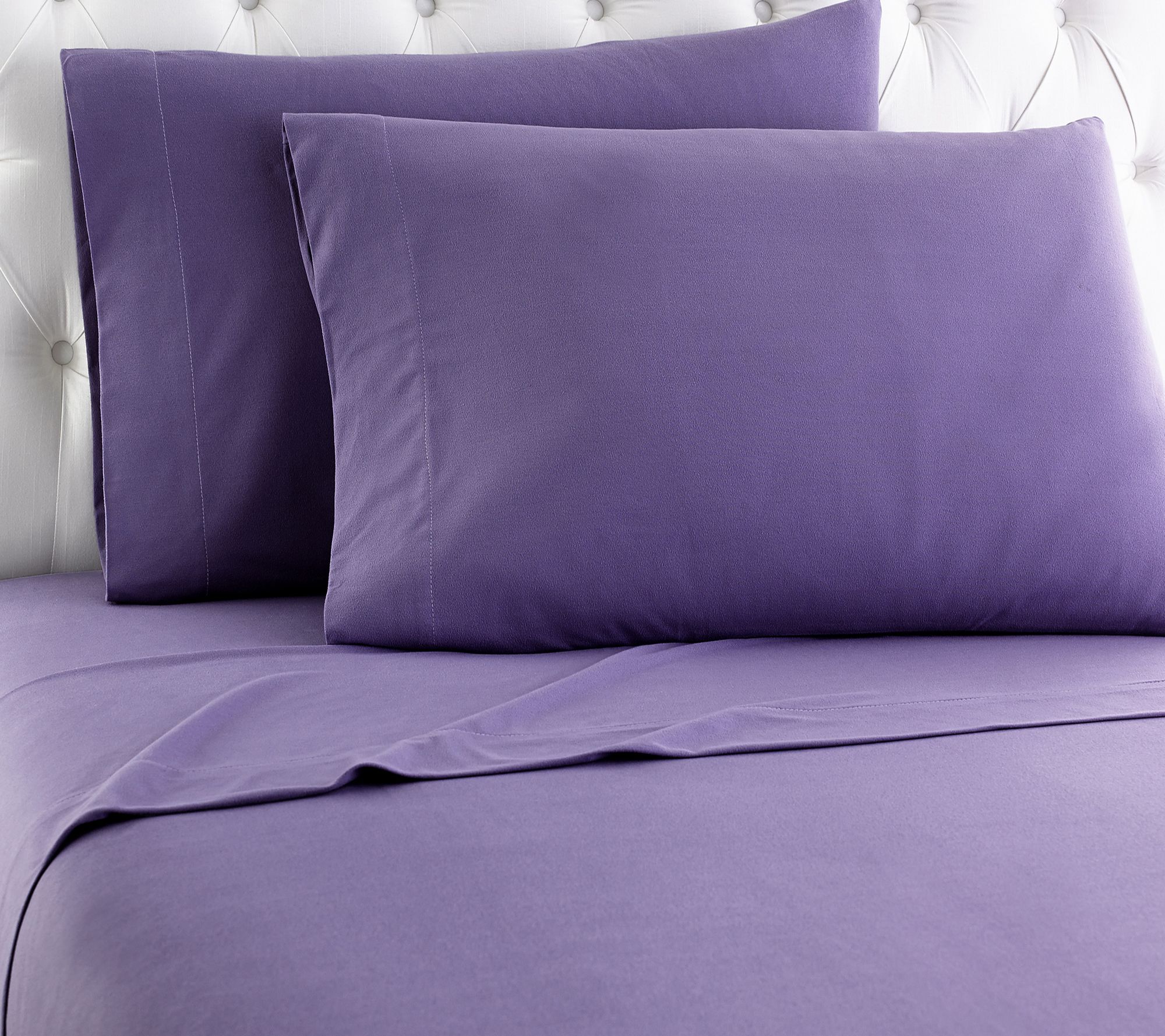 Shavel Micro Flannel Solid Color Queen Sheet Set