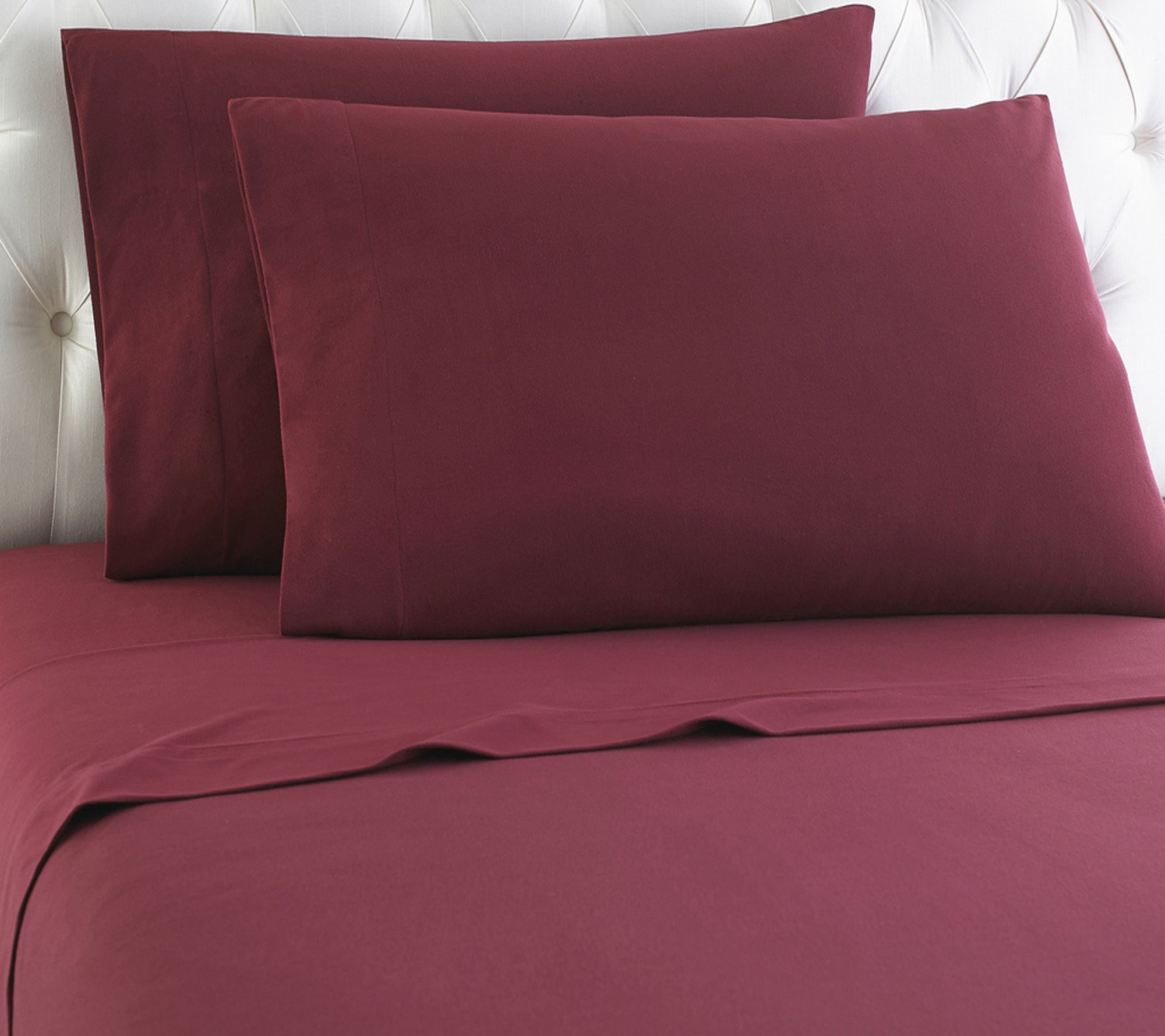 Shavel Micro Flannel Solid Color Queen Sheet Set