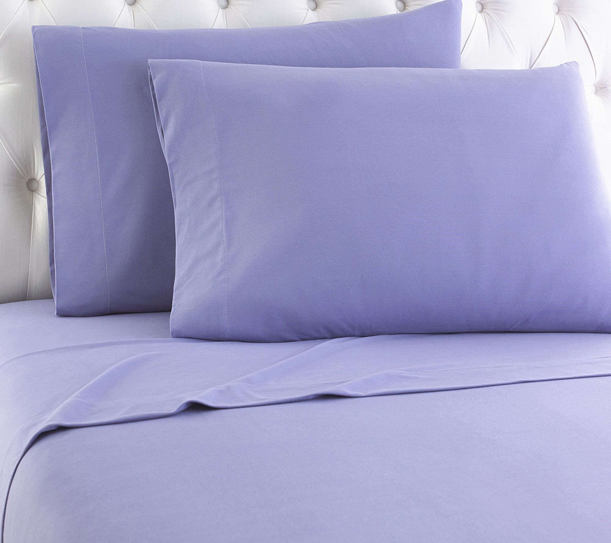 Shavel Micro Flannel Solid Color Queen Sheet Set