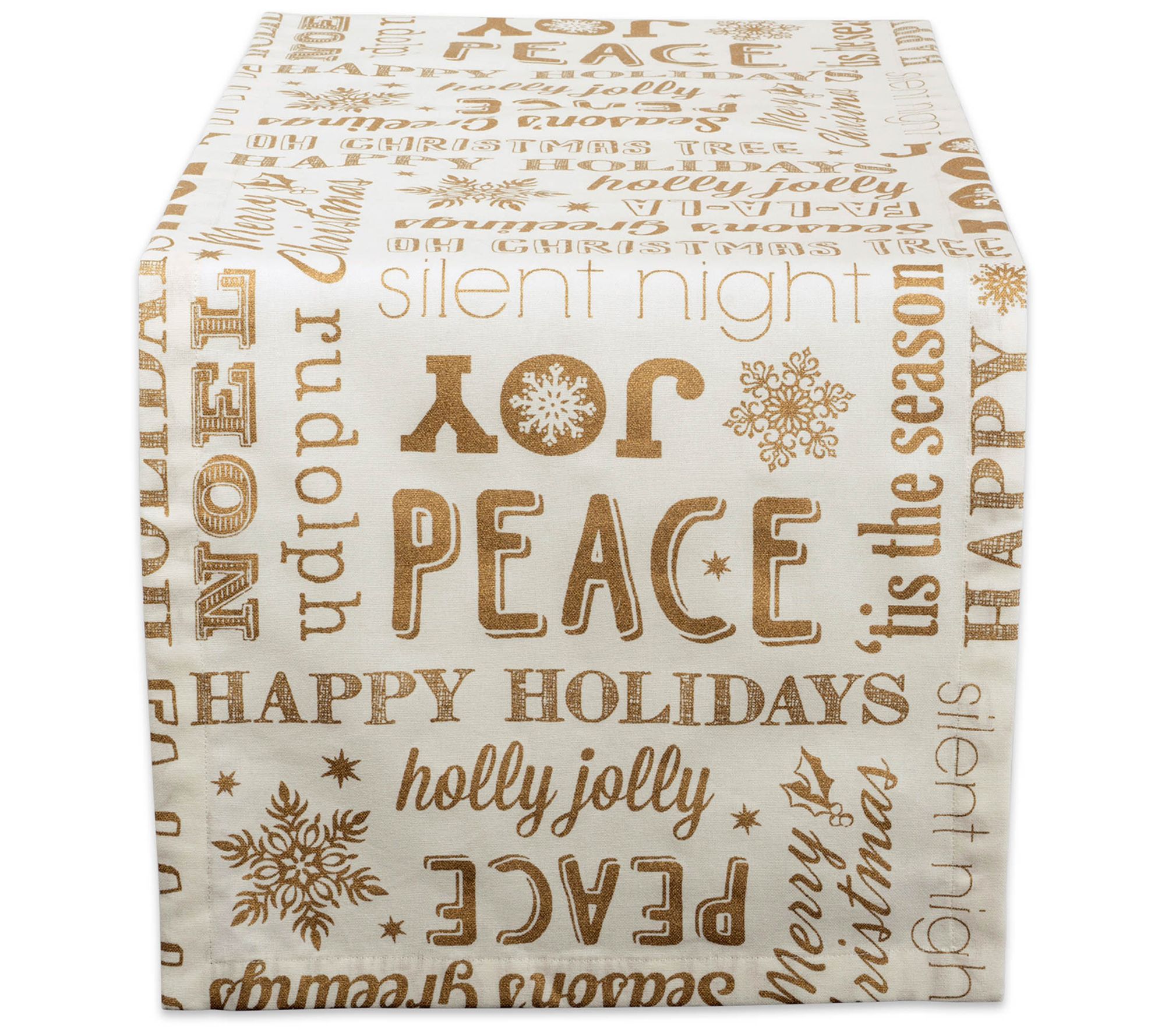 Design Imports Christmas Collage Table Runner 14" x 72"