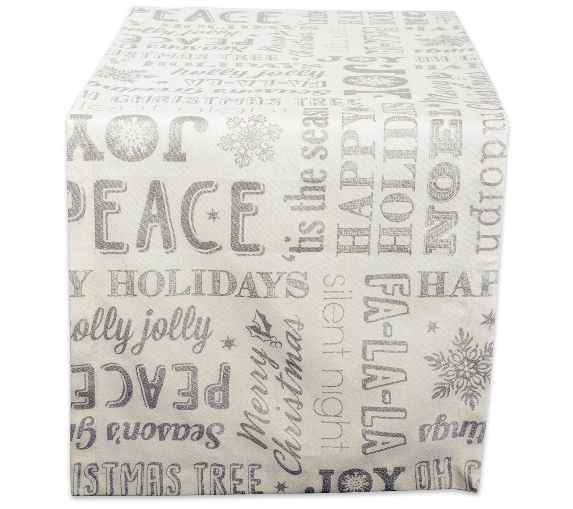 Design Imports Christmas Collage Table Runner 14" x 72"