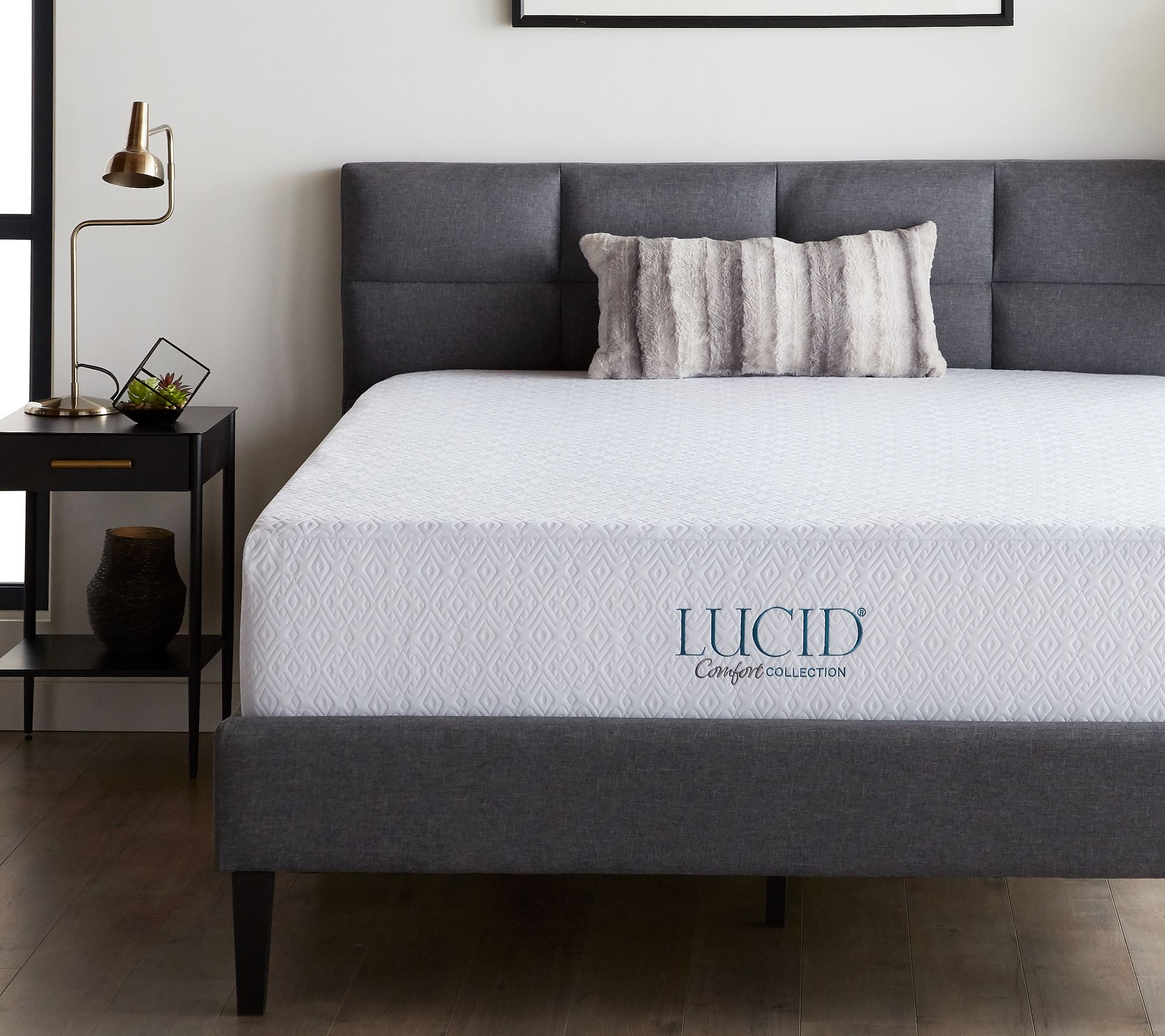 Lucid Comfort Collection 12" Memory Foam King Mattress
