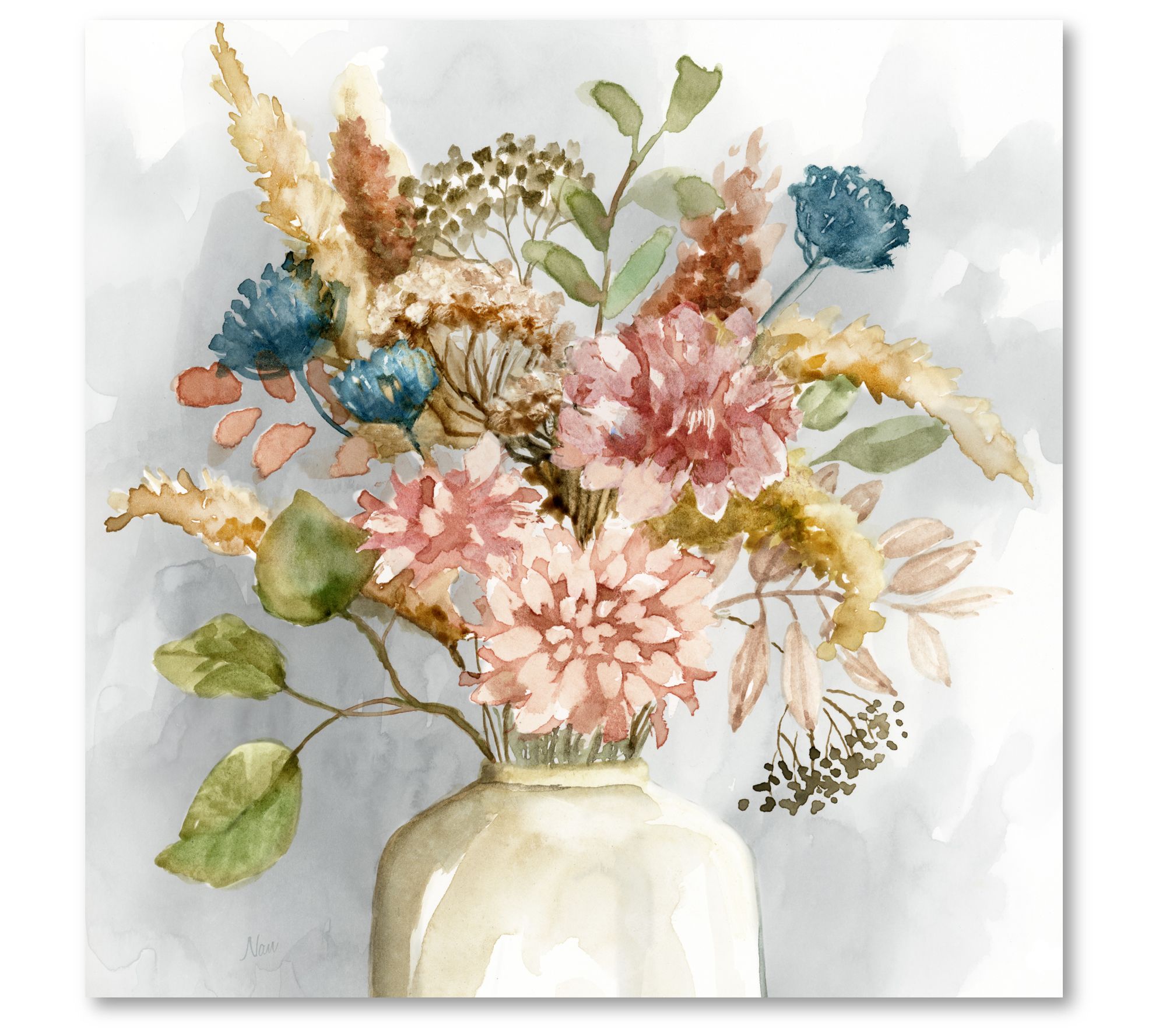 Courtside Market Hydrangea Retreat 16x16 CanvasWall Art