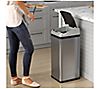 iTouchless 13-Gal Rectangular Extra-Wide Touchless Trash Can, 2 of 5