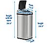 iTouchless 13-Gal Rectangular Extra-Wide Touchless Trash Can, 5 of 5