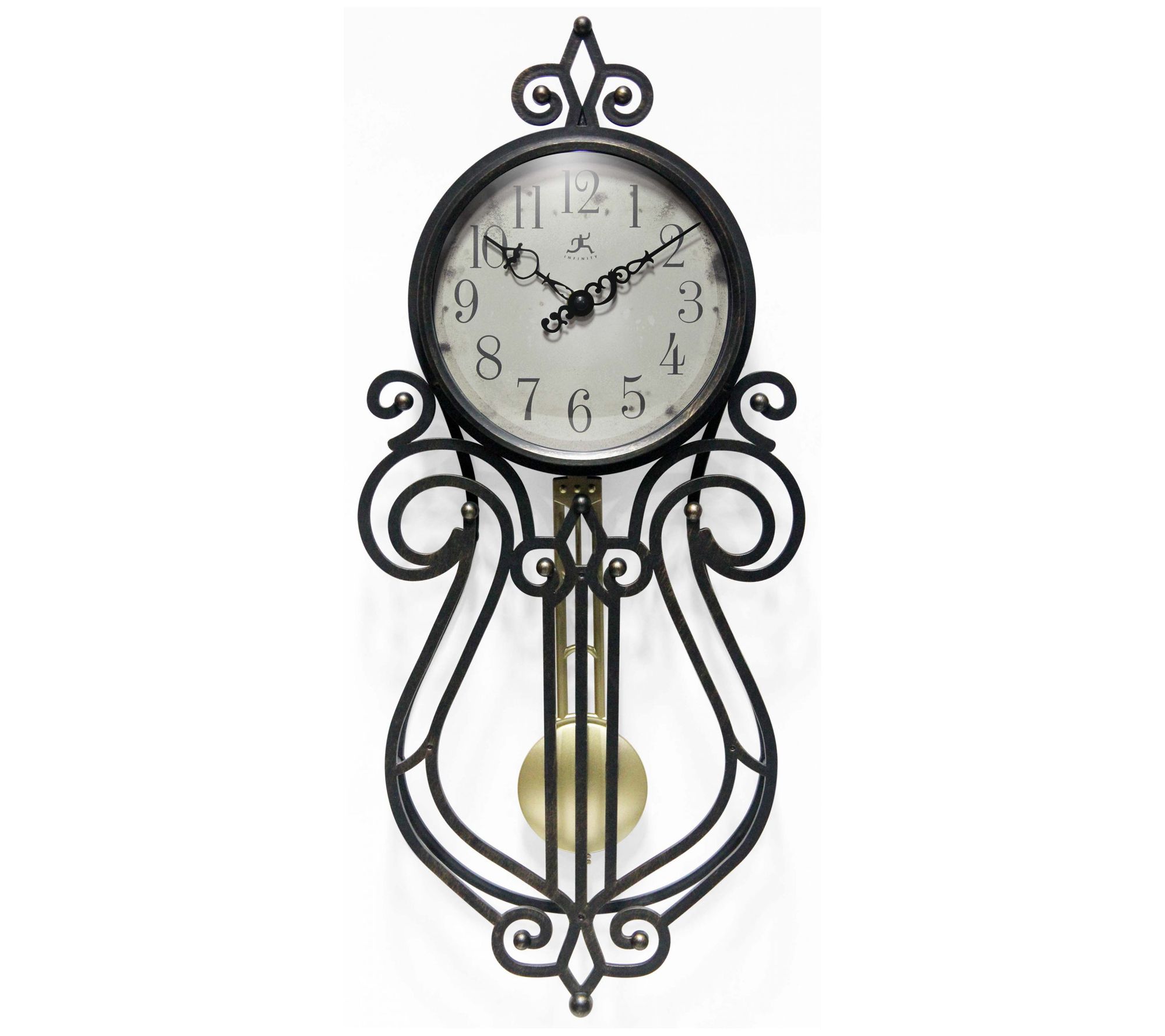 Infinity Instruments 20 Decorative Pendulum Wall Clock Qvccom