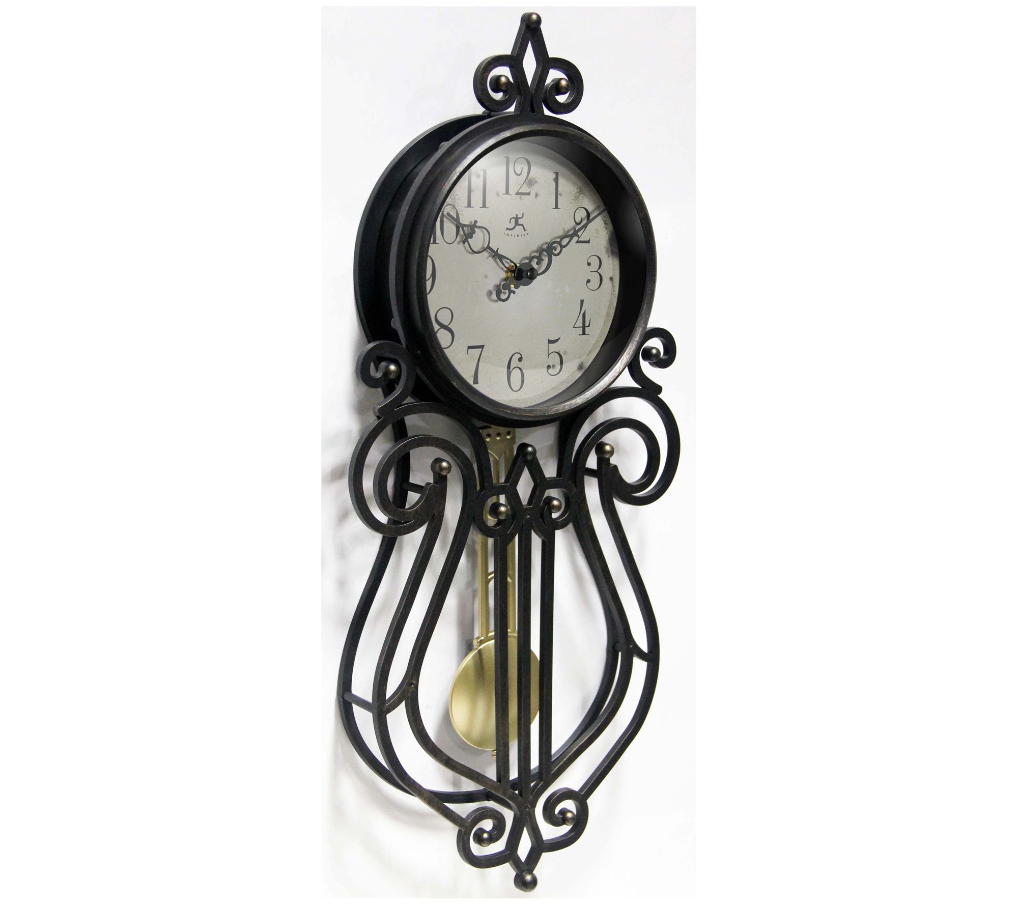 Infinity Instruments 20 Decorative Pendulum Wall Clock Qvccom