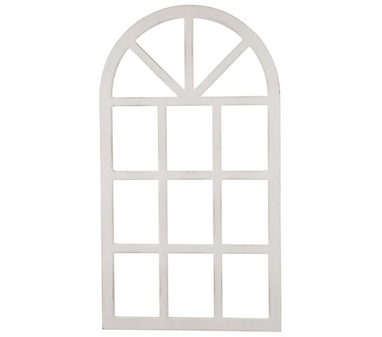 Glitzhome Faux Arched Window Frame Wall Hanging