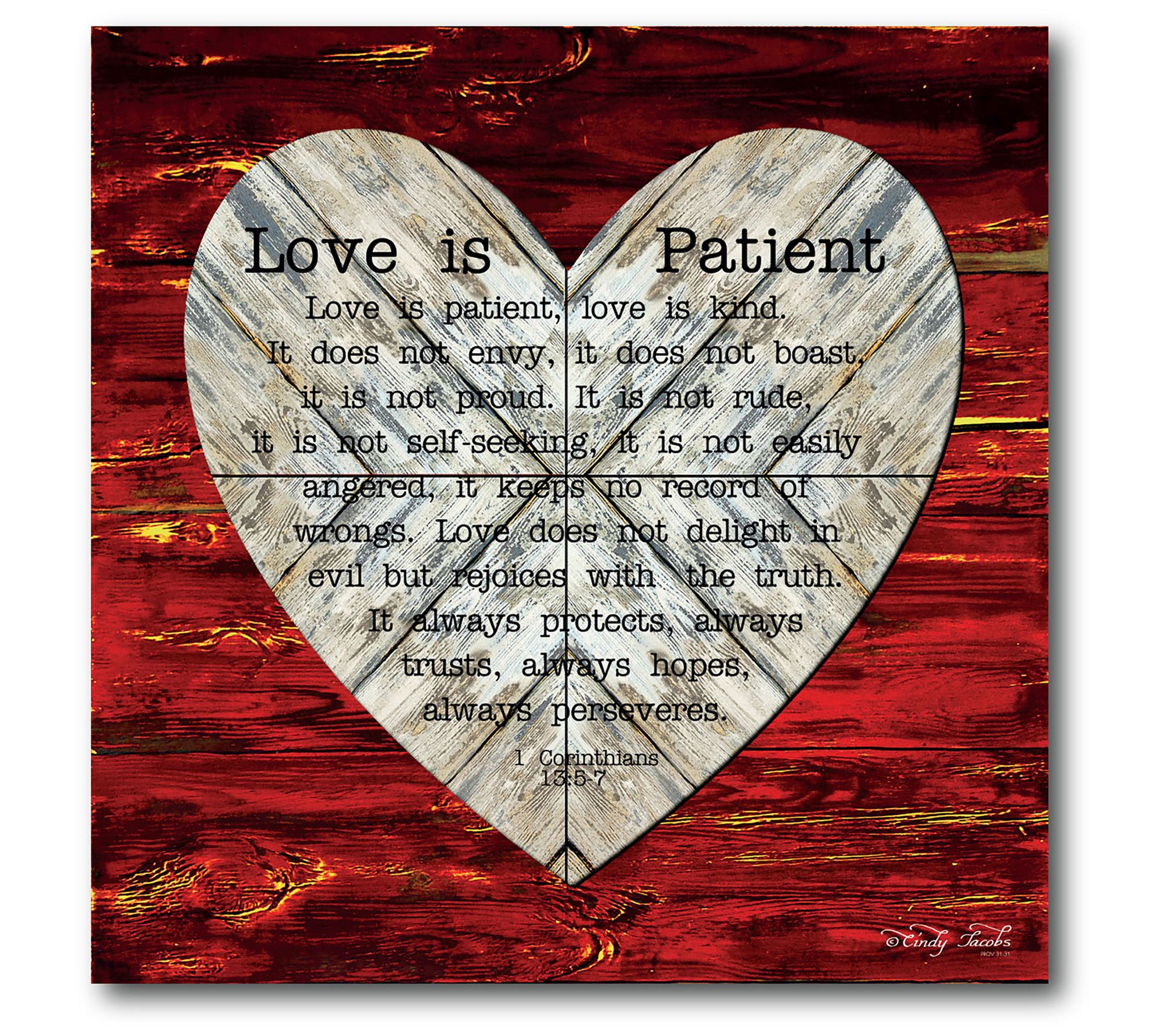 Courtside Market The Measure of Love 16 x 16 Canvas Wall Art