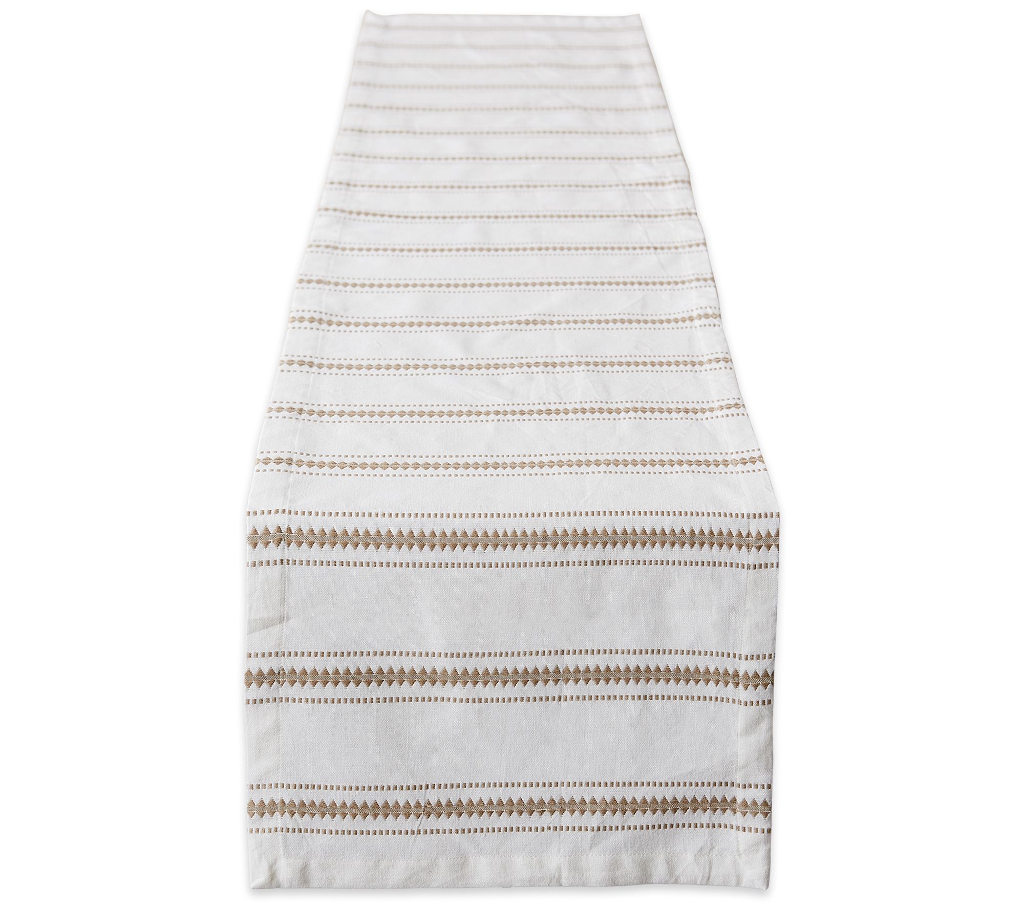 Design Imports 14x72 Zig Dobby Stripe Table Runner