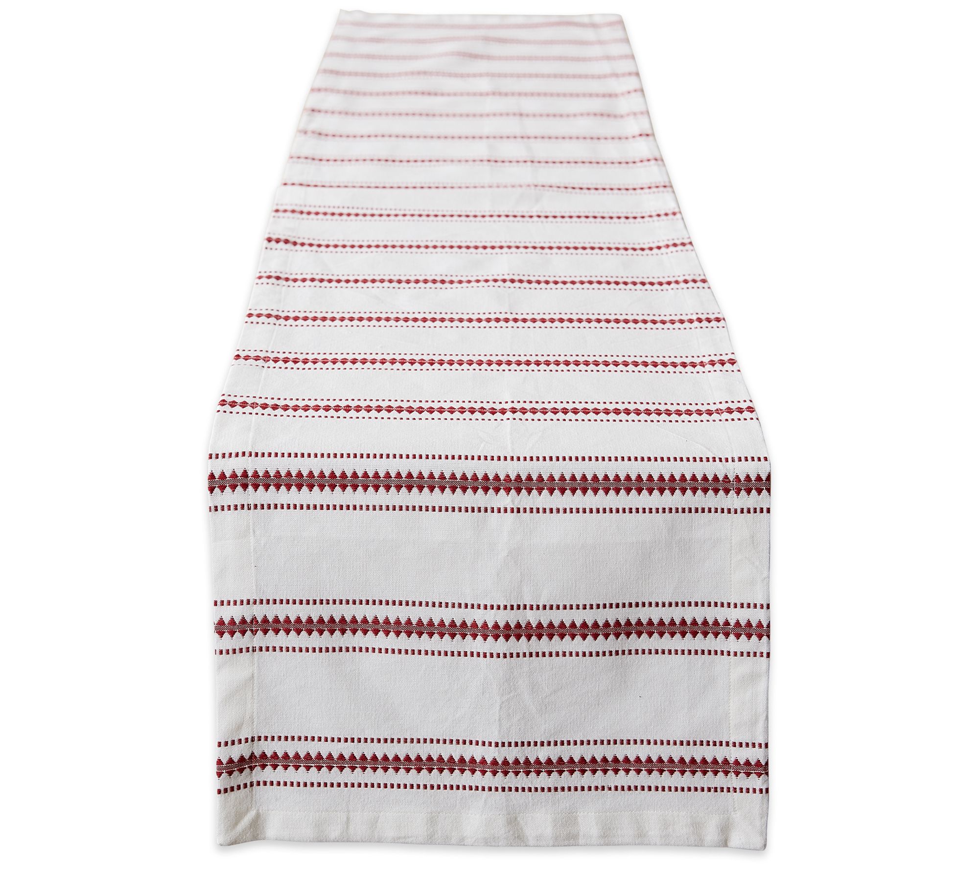 Design Imports 14x72 Zig Dobby Stripe Table Runner