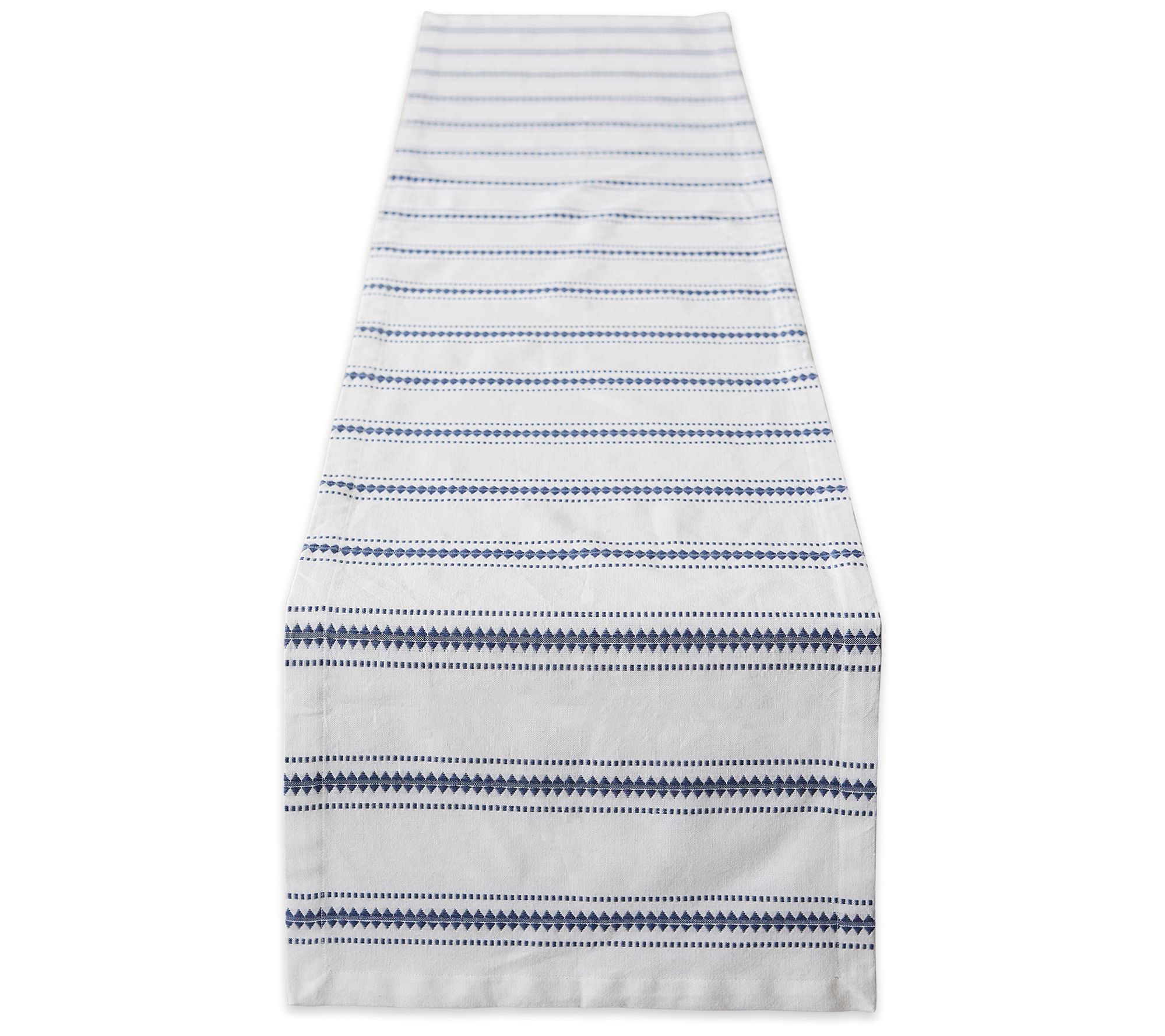 Design Imports 14x72 Zig Dobby Stripe Table Runner