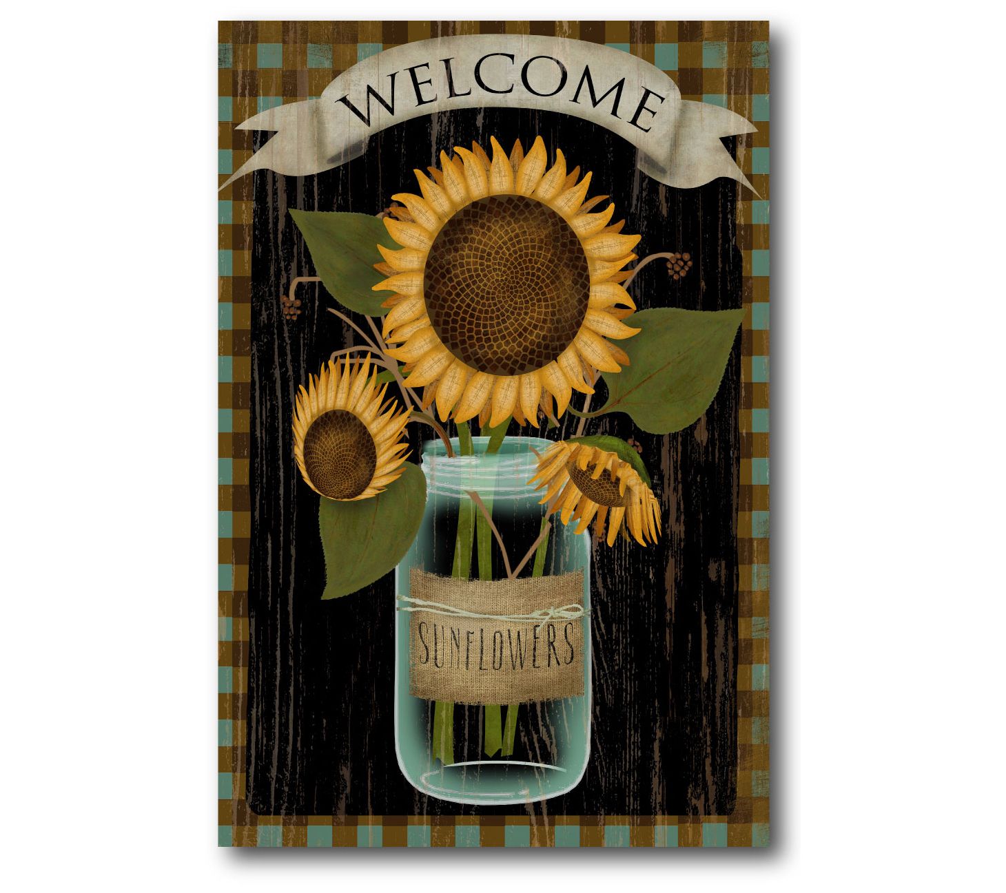 Courtside Market Sunflower Mason 12" x 18" Canvas Wall Art