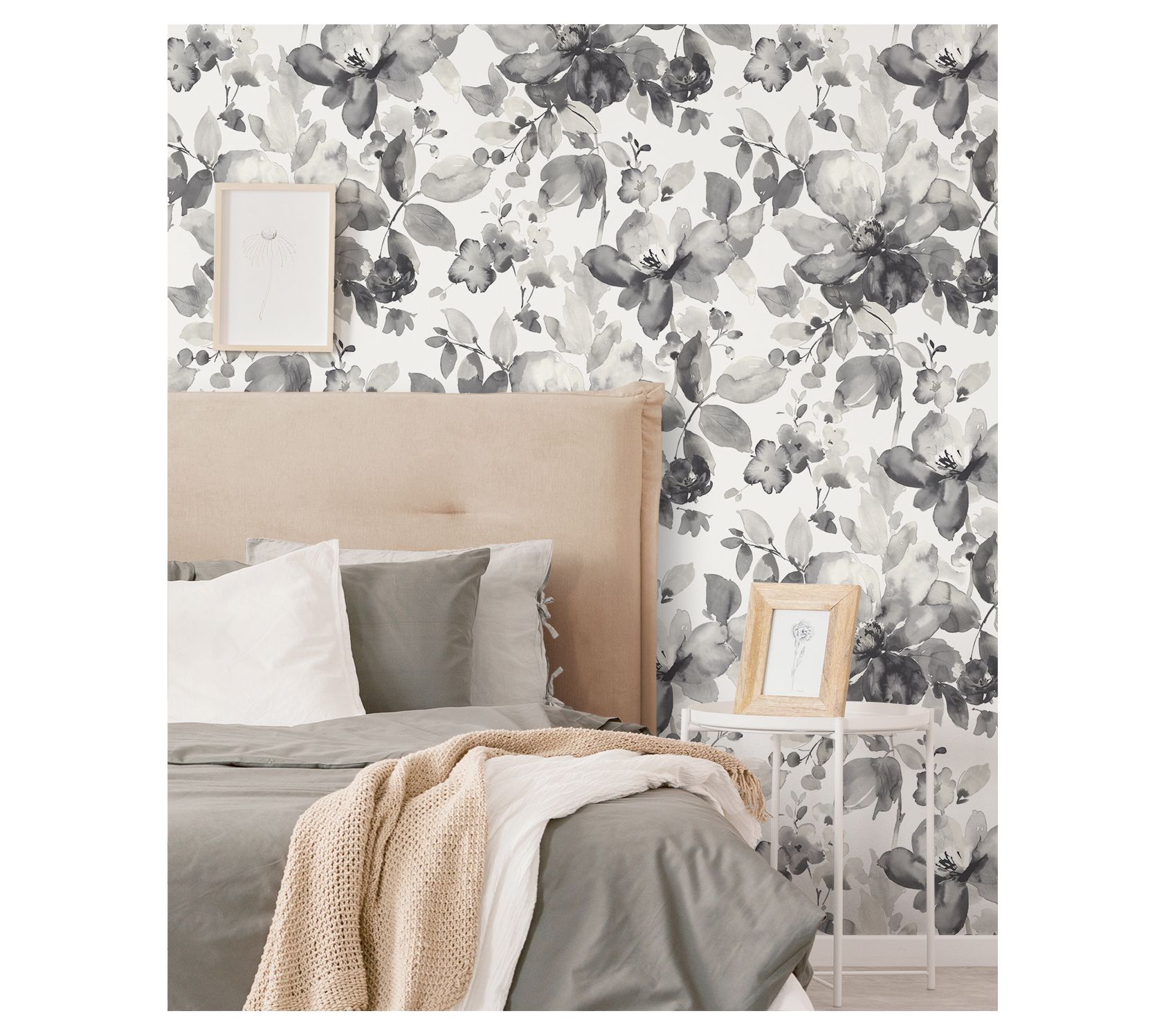 NextWall Watercolor Flower Peel-and-Stick Wallpaper - QVC.com