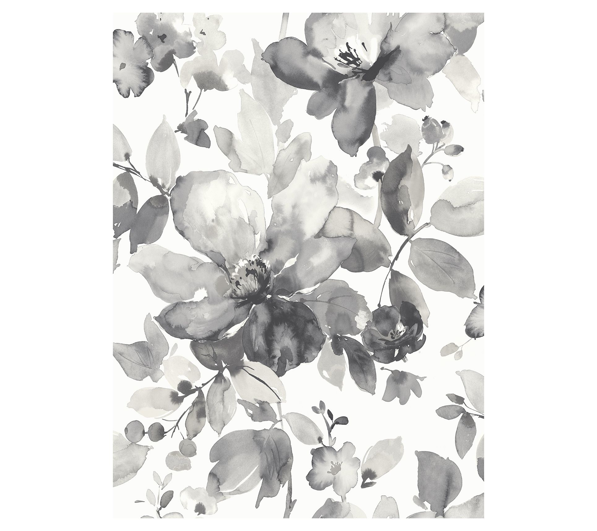 NextWall Watercolor Flower Peel-and-Stick Wallpaper