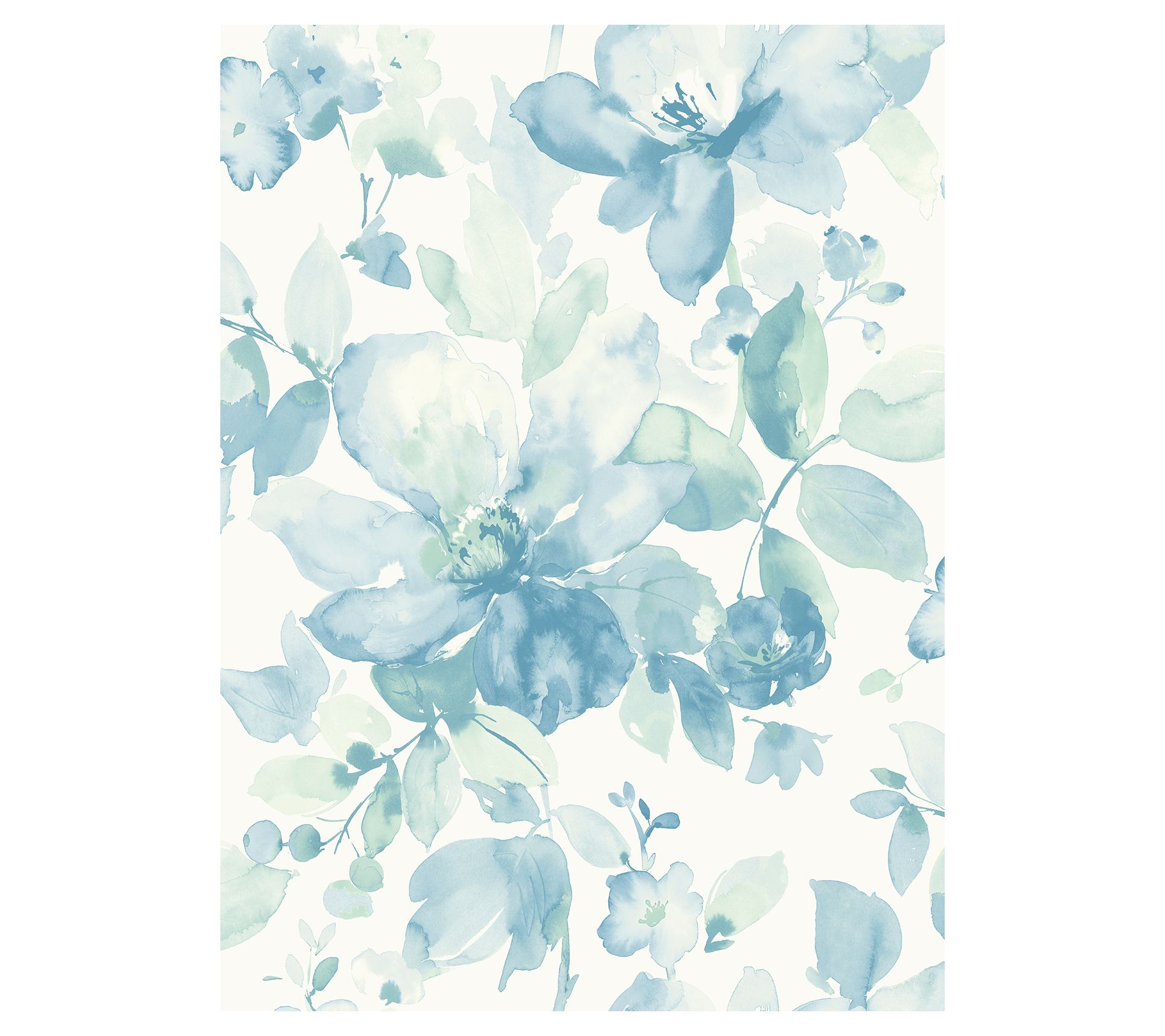 NextWall Watercolor Flower Peel-and-Stick Wallpaper