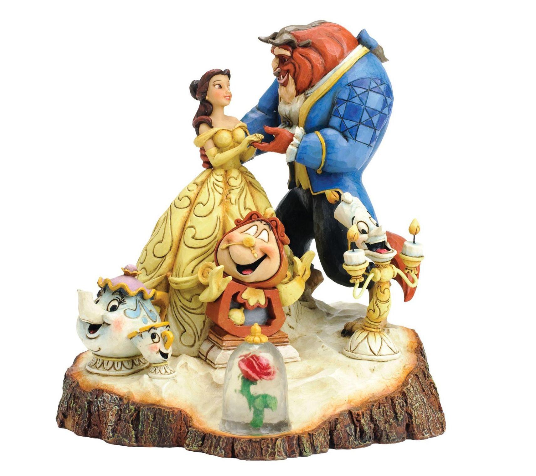 Enesco  Disney Traditions Beauty-Beast Carved bHeart