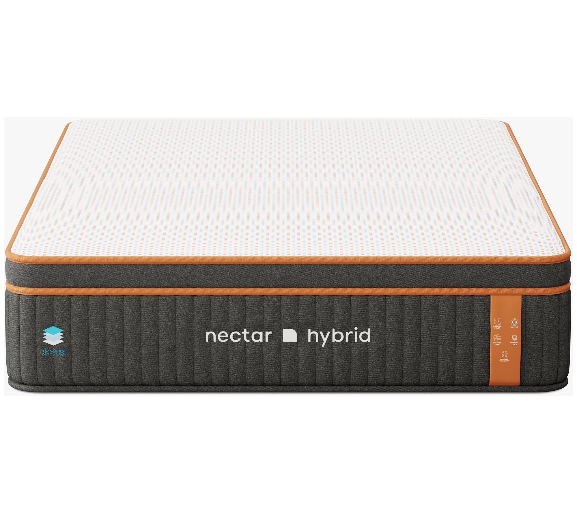 Nectar 14" Premier Copper Hybrid Queen Mattress - QVC.com