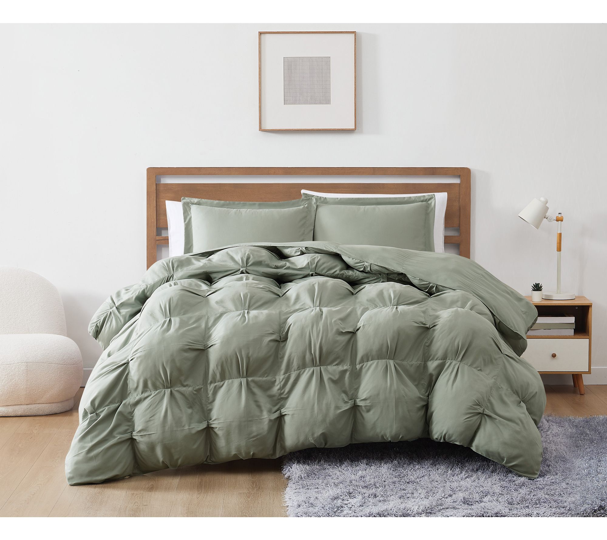 Truly Soft Cloud Puffer King 3 Piece Comforter Set