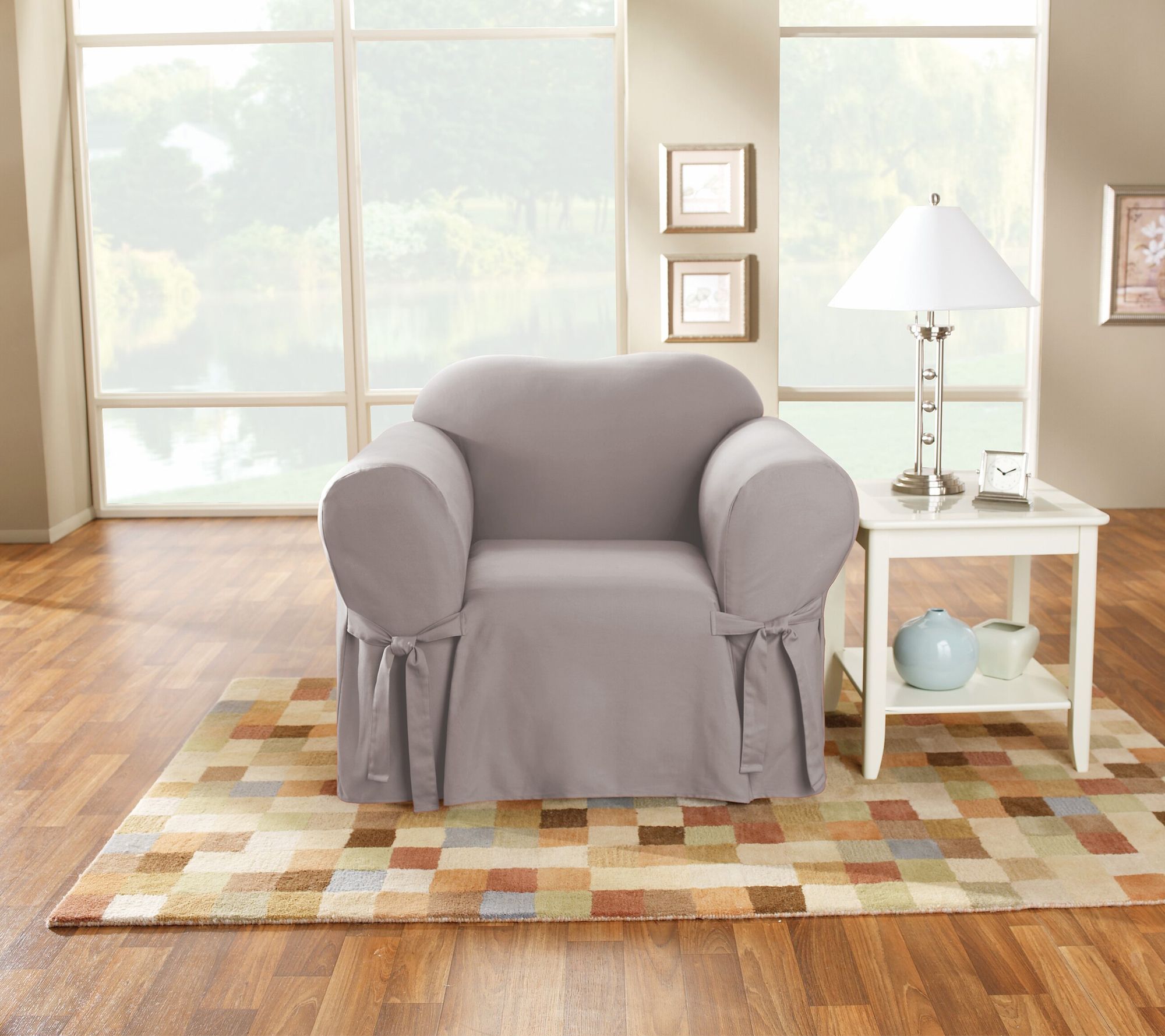 Cotton duck recliner online slipcover