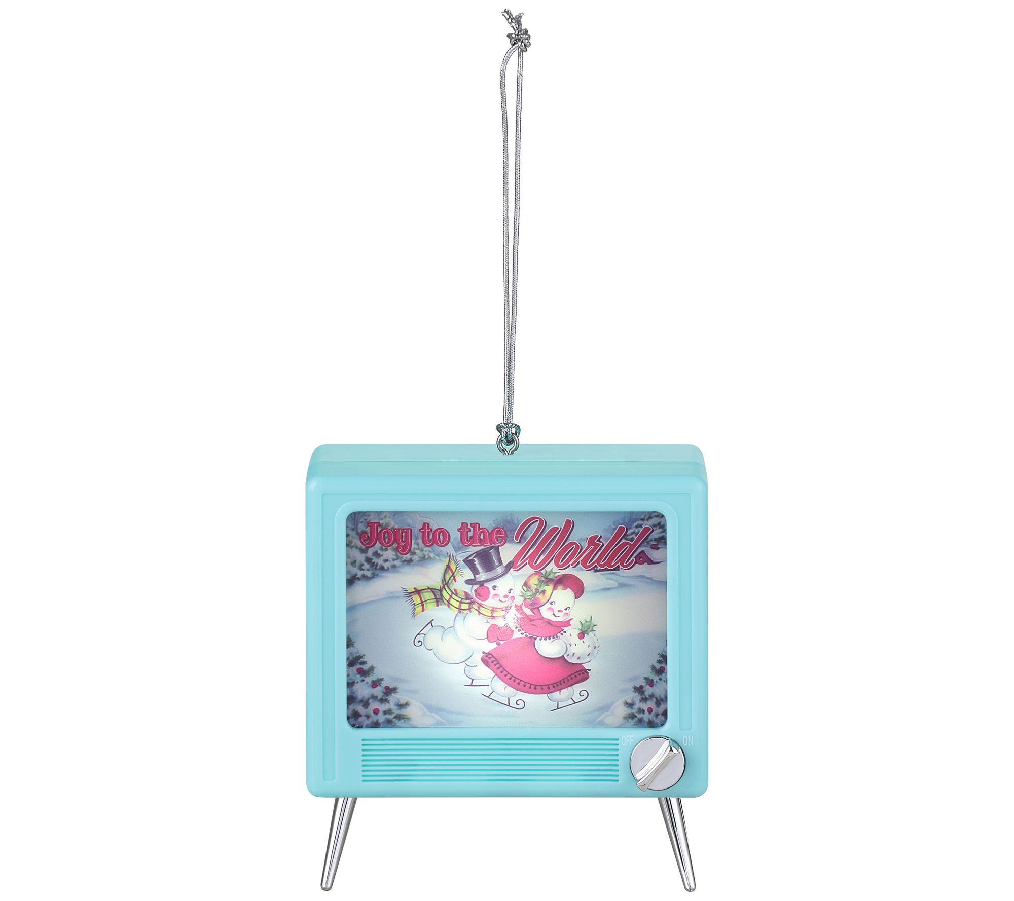 Mr. Christmas 3.75" Musical LED TV Ornament