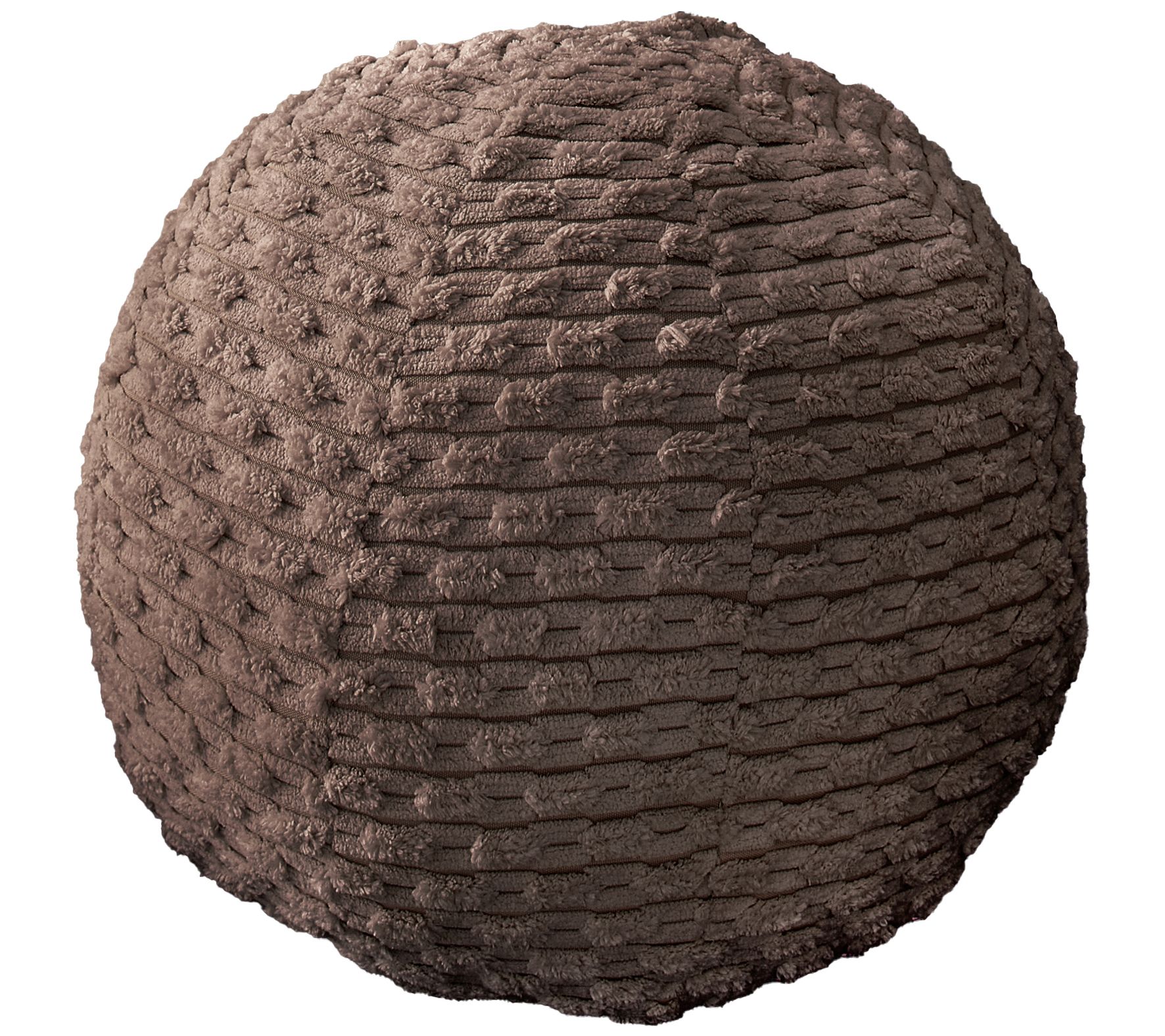 Sorra Home Indoor Corduroy Knife Edge Ball Pillow Single