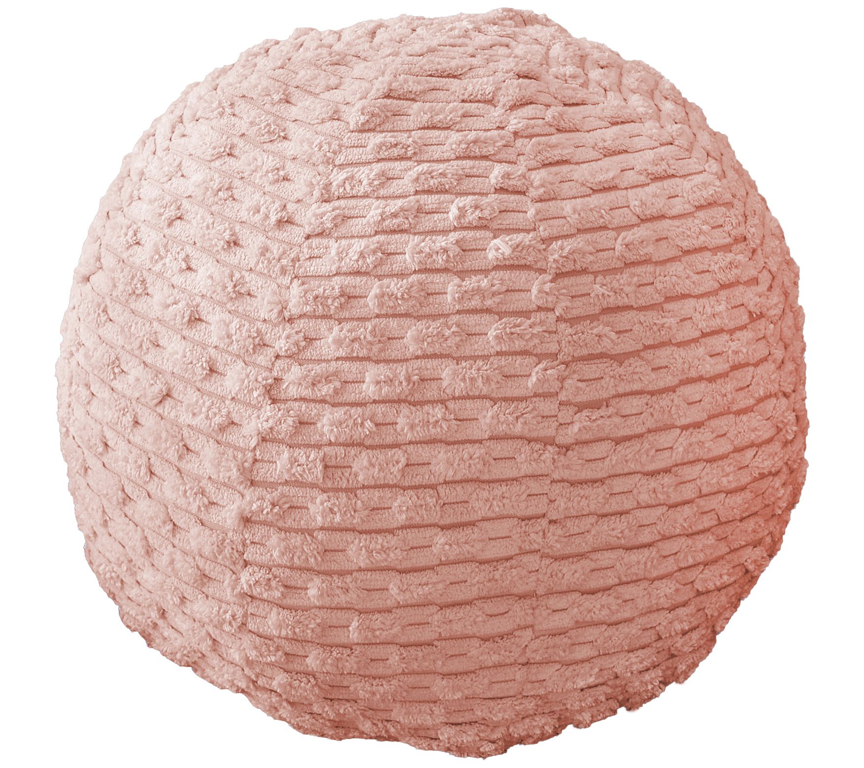 Sorra Home Indoor Corduroy Knife Edge Ball Pillow Single