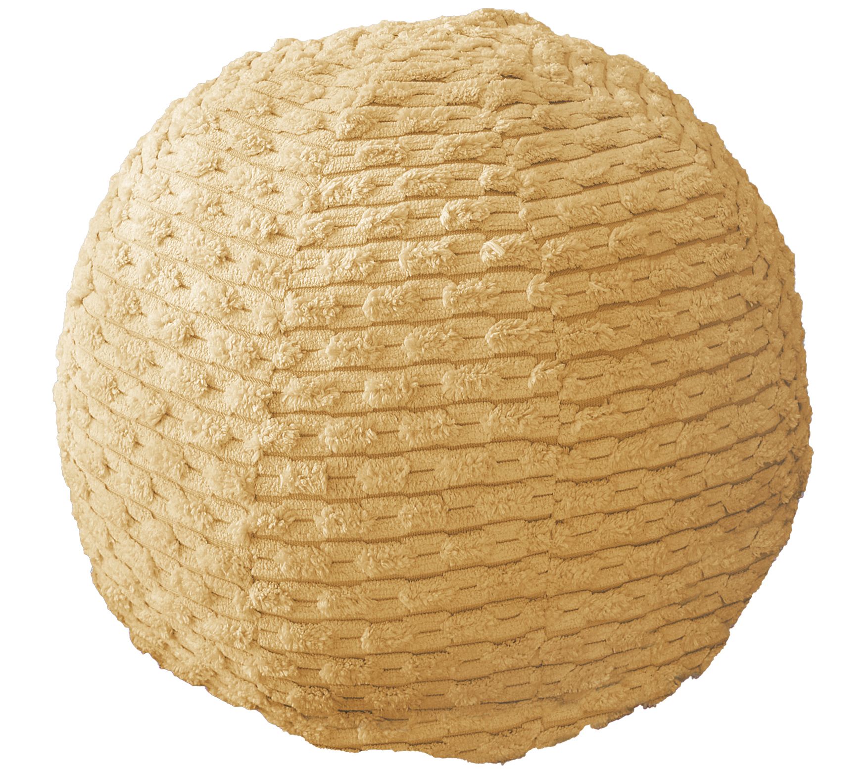 Sorra Home Indoor Corduroy Knife Edge Ball Pillow Single