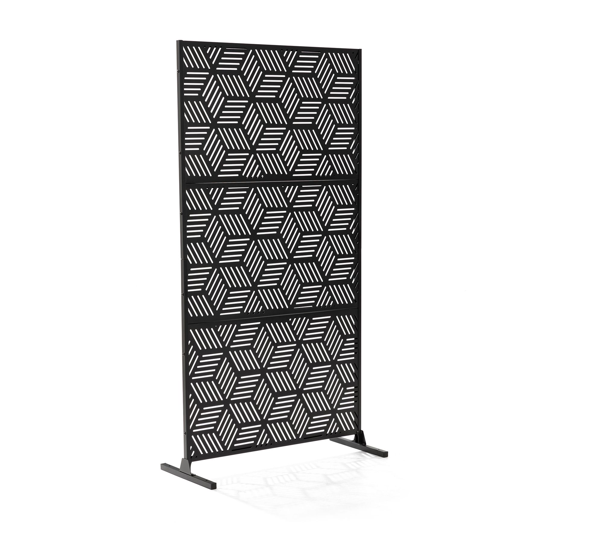 Glitzhome 6' Galvanized Steel Privacy Screen Pa nel Divider