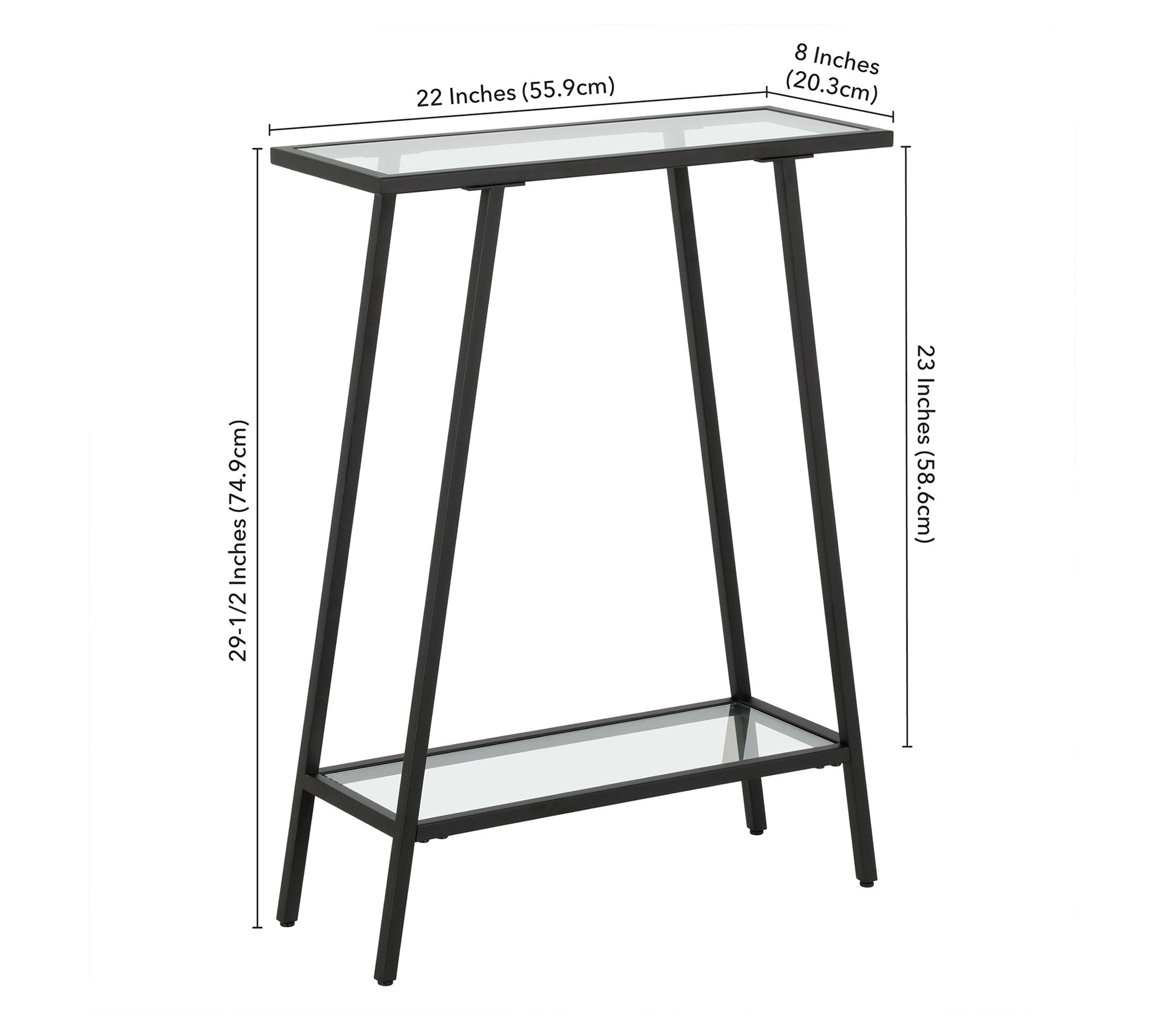 Hudson & Canal Yair 22" Wide Rectangular Console Table