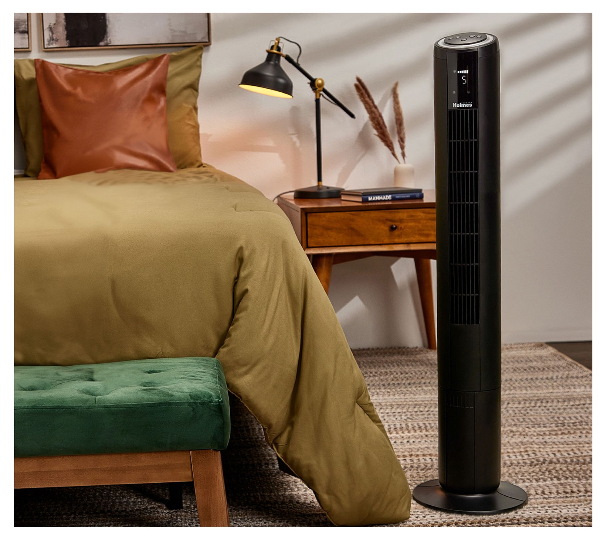 Holmes 42" 5Speed Digital Tower Fan with Remote