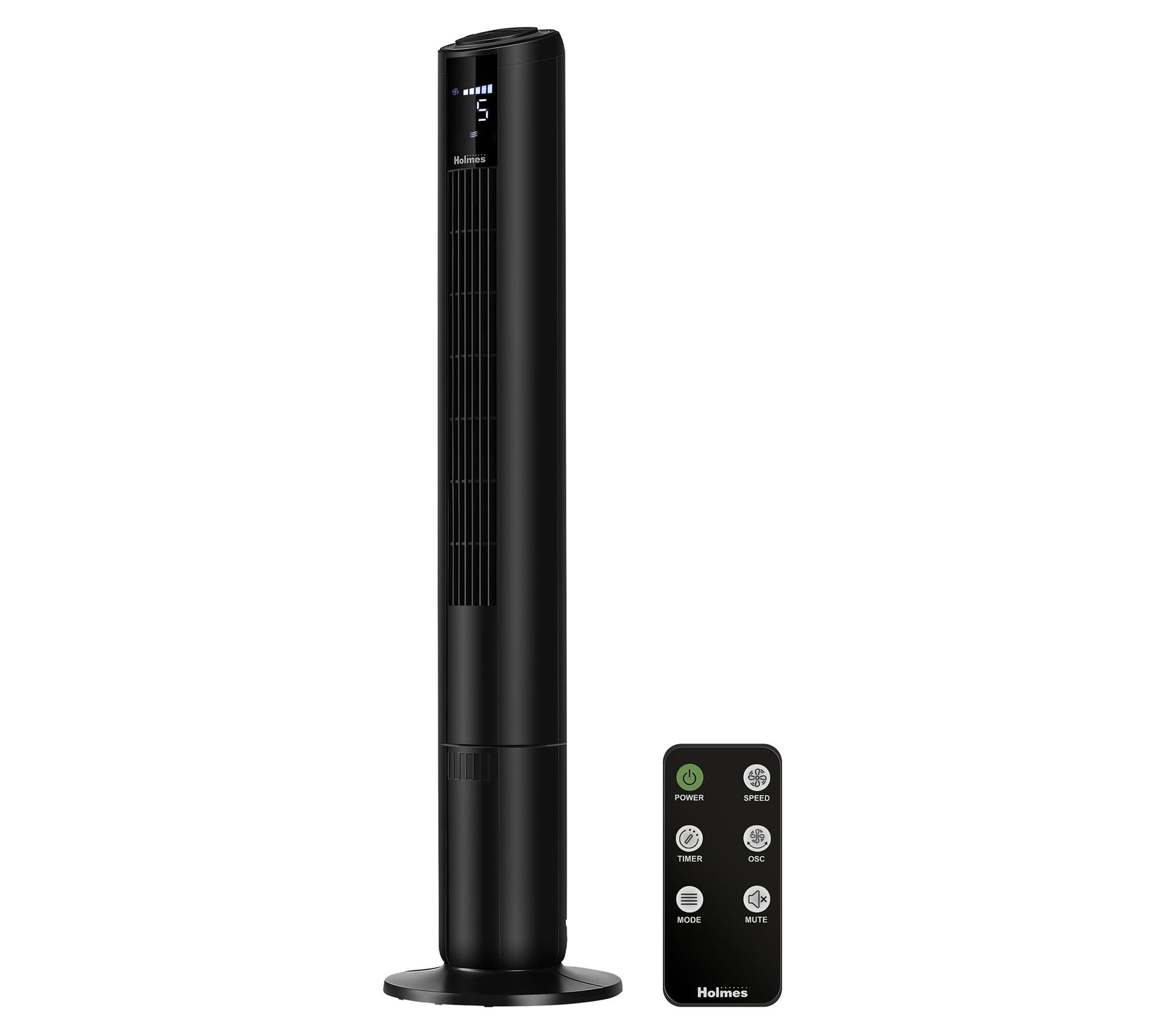 Holmes 42" 5-Speed Digital Tower Fan with Remote