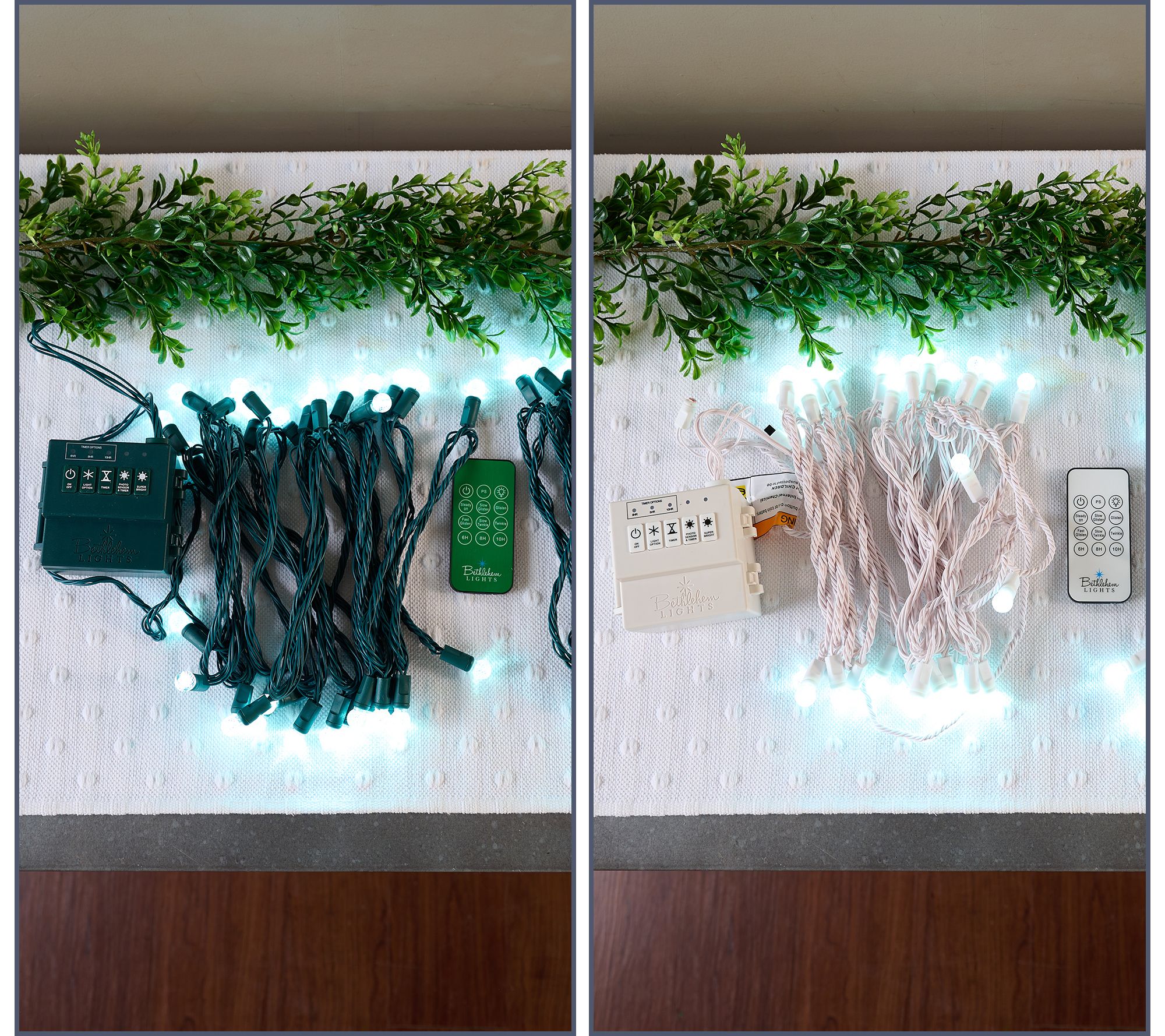 Bethlehem Lights (2) Berry Bulb Light Strands with Remote