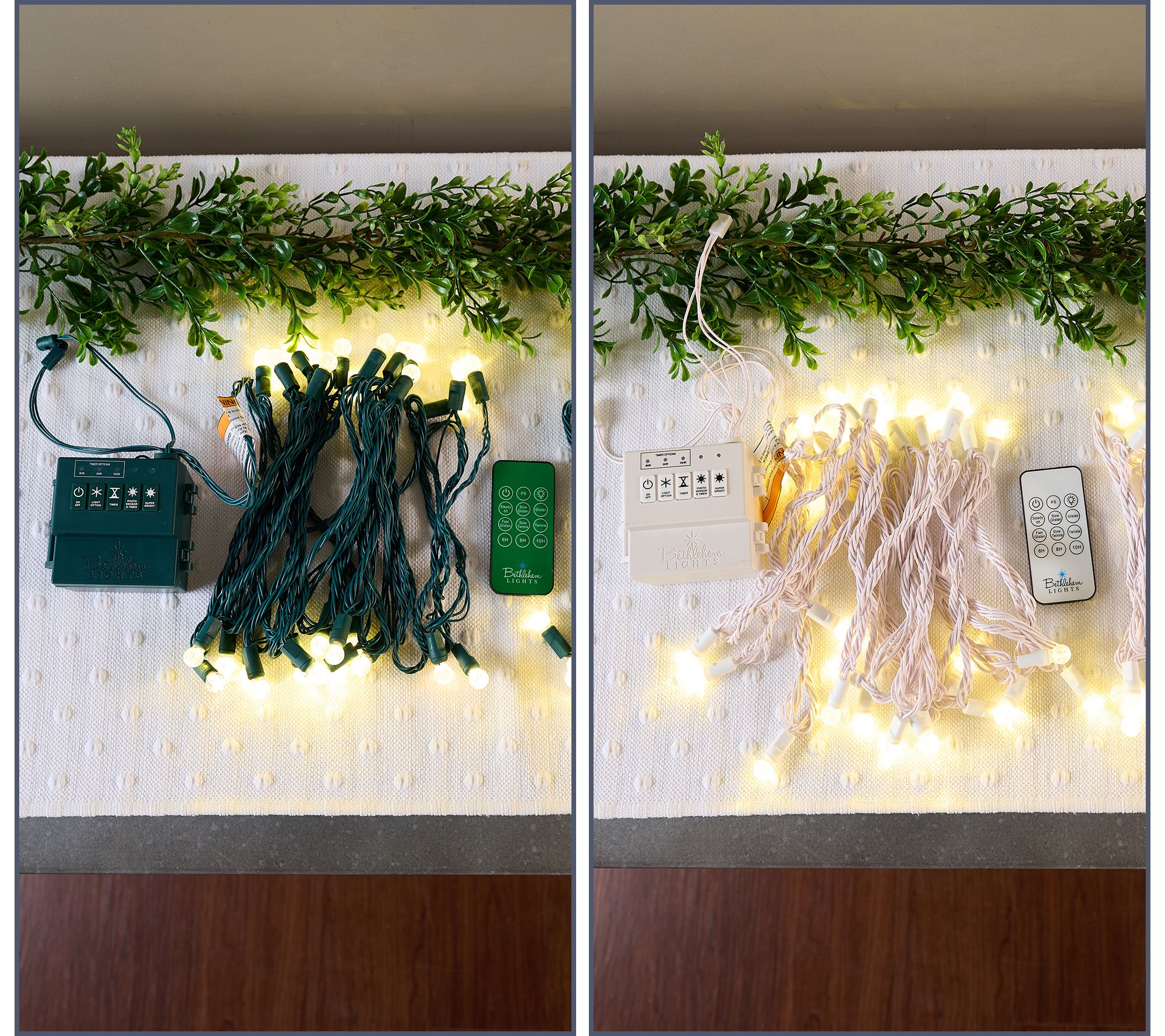 Bethlehem Lights (2) Berry Bulb Light Strands with Remote