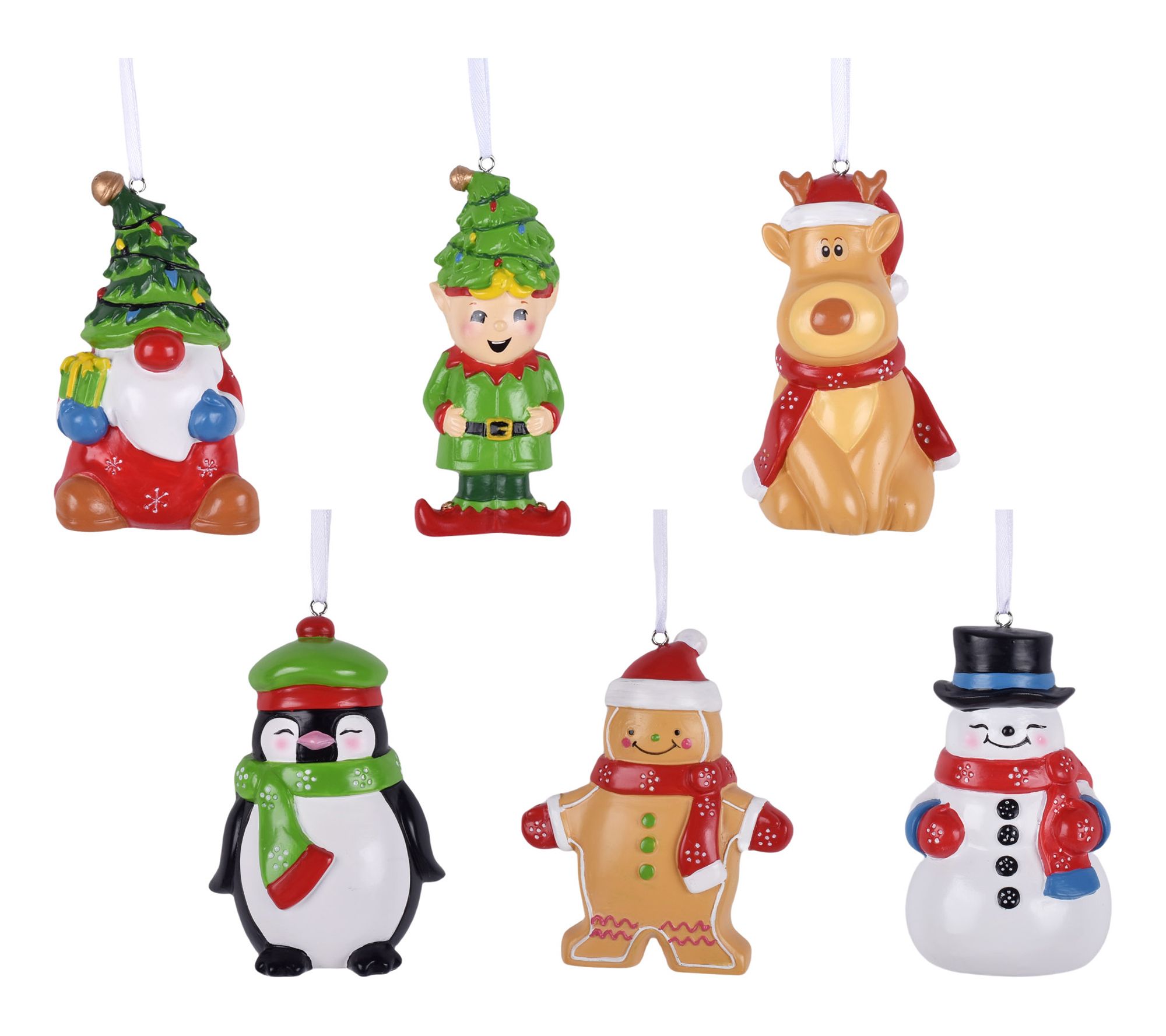 "As Is" Temp-ations Set of 6 5" Character Ornaments