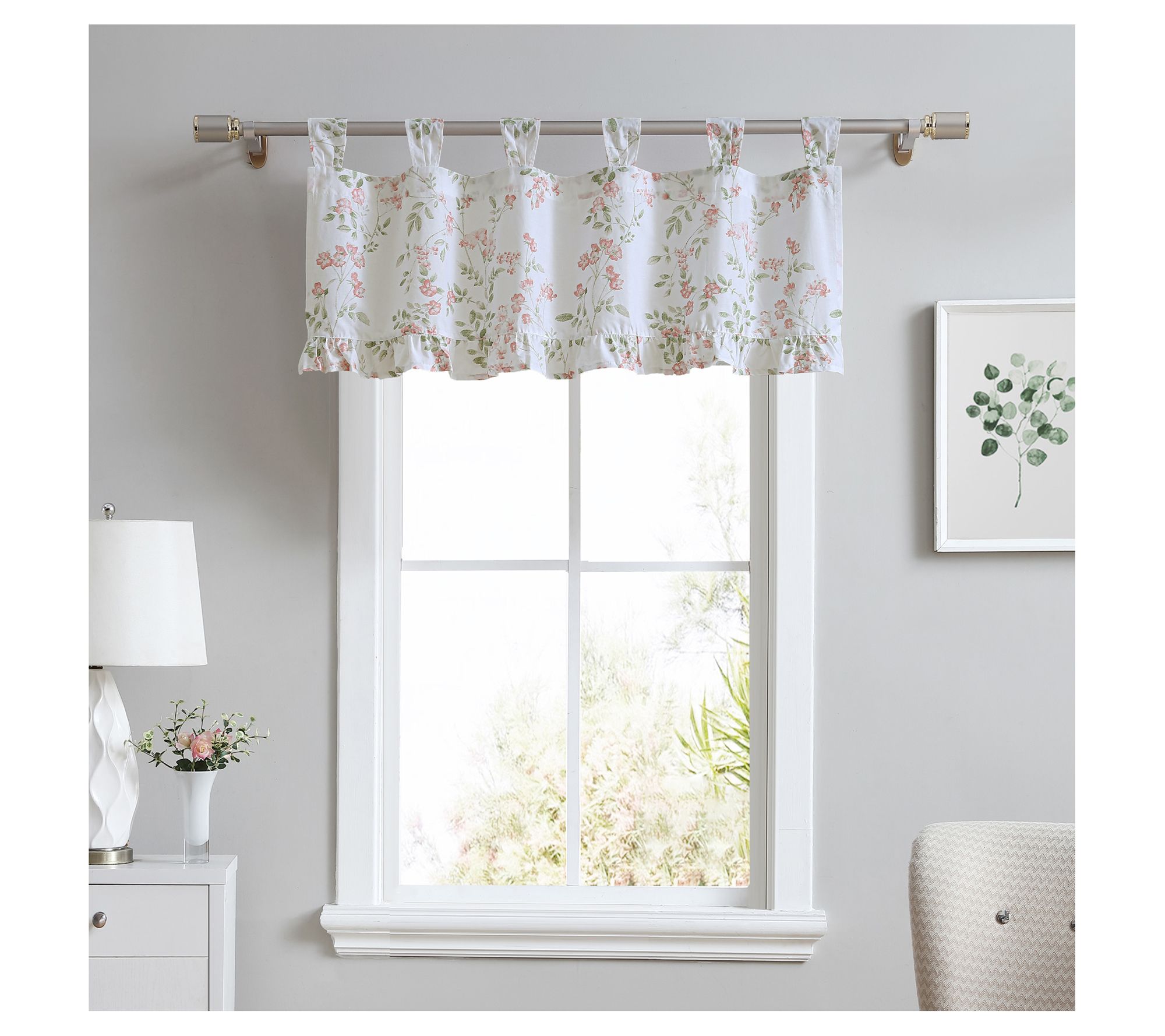 Laura Ashley Fawna 50X20 Floral Window Valance