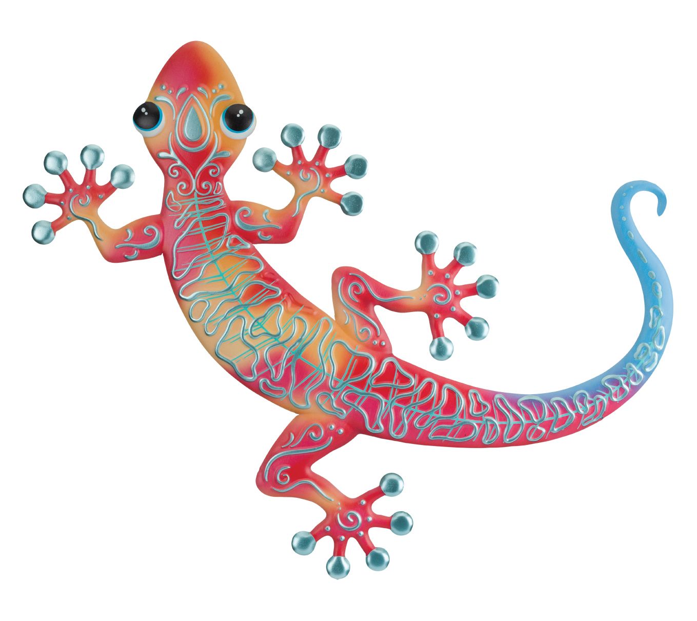 Regal Art & Gift Swirl Gecko Wall Decor 20" - Red