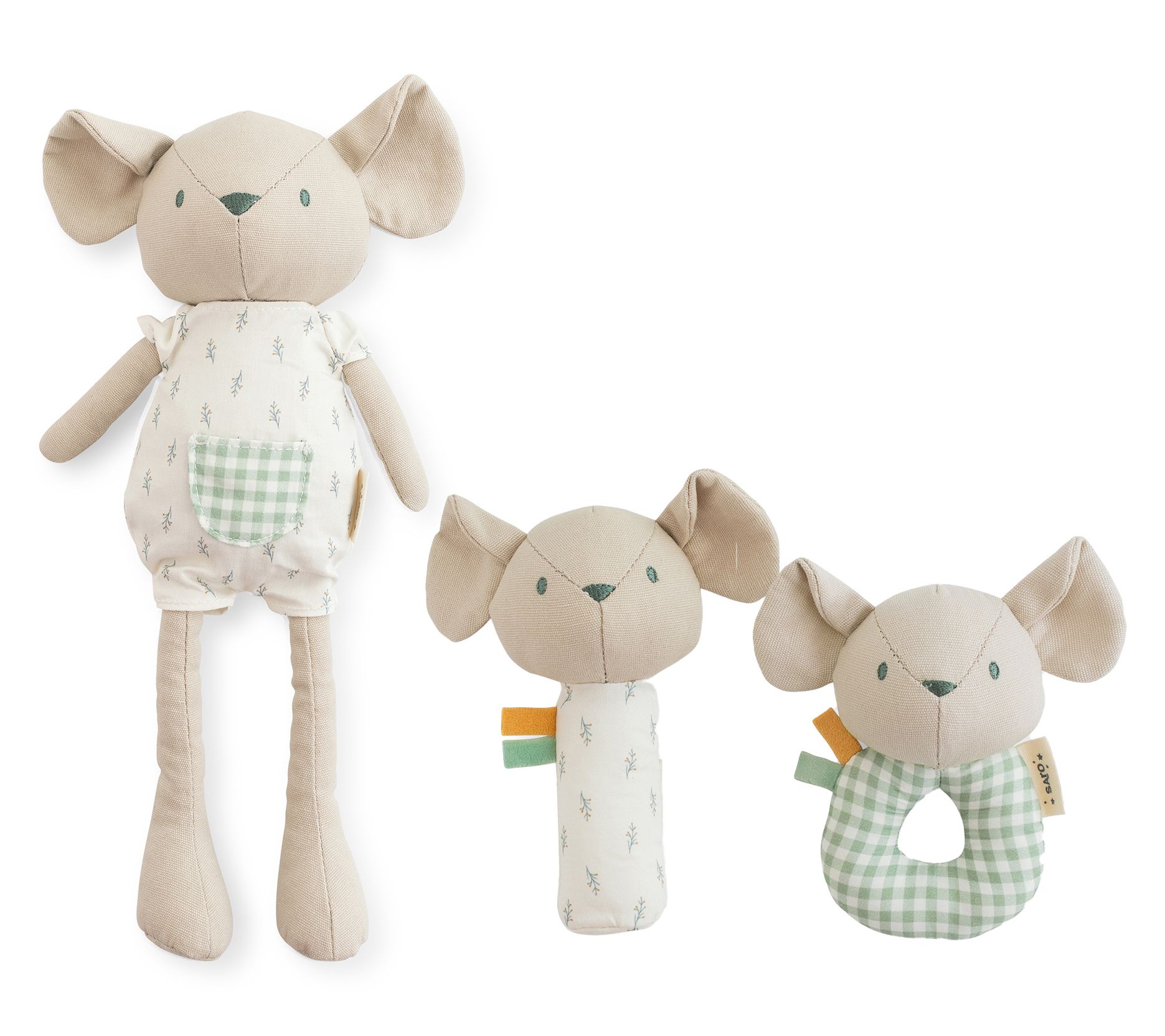 Saro Spring Cottage Ragdoll & Rattles