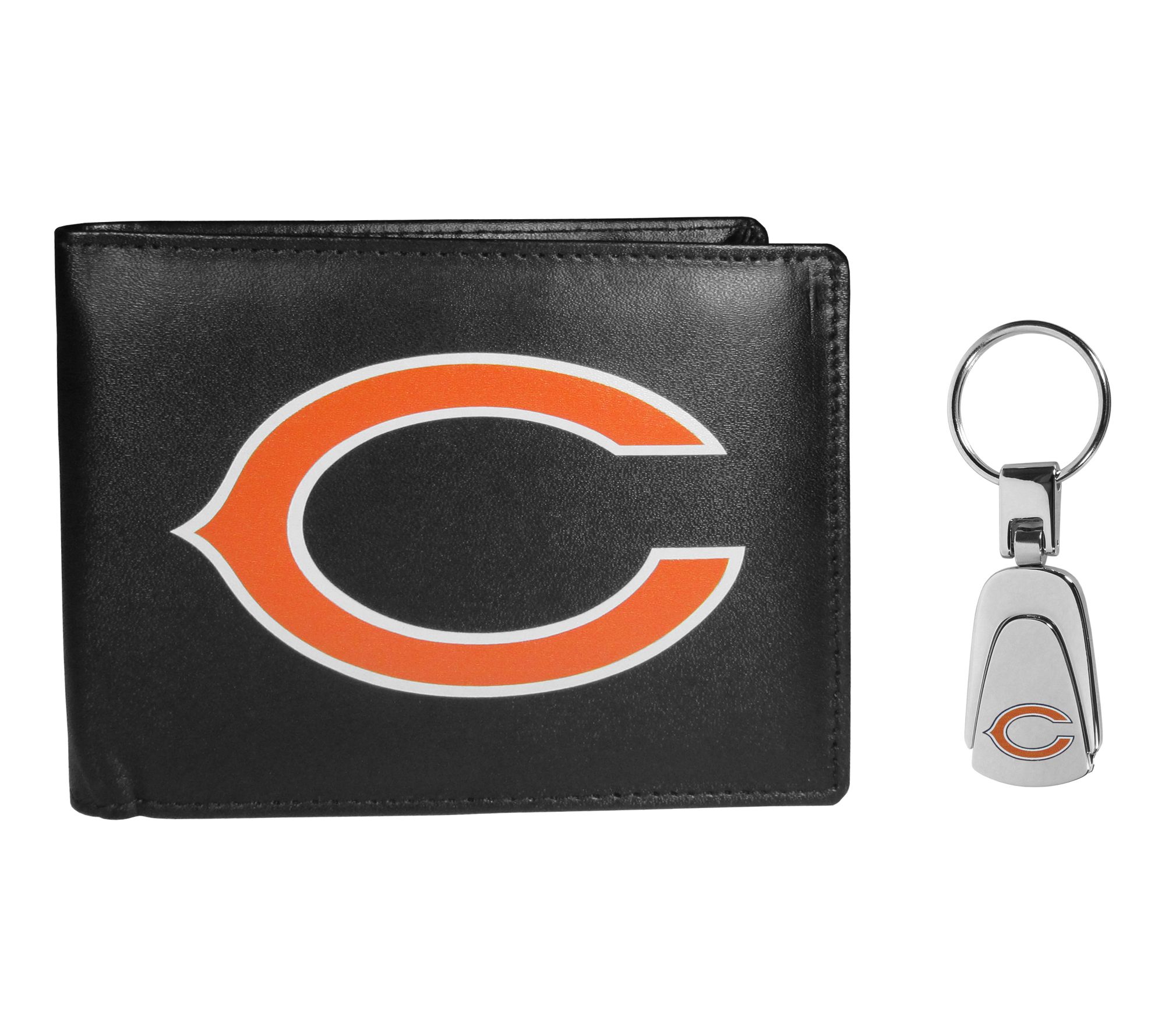 Siskiyou Sports NFL Bi-fold Wallet & Steel KeyChain