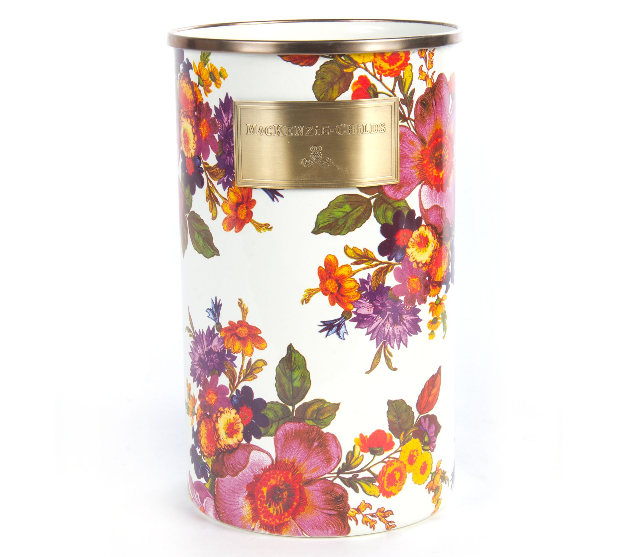 "As Is" MacKenzie- Childs Enamel Flower Market Utensil Holder