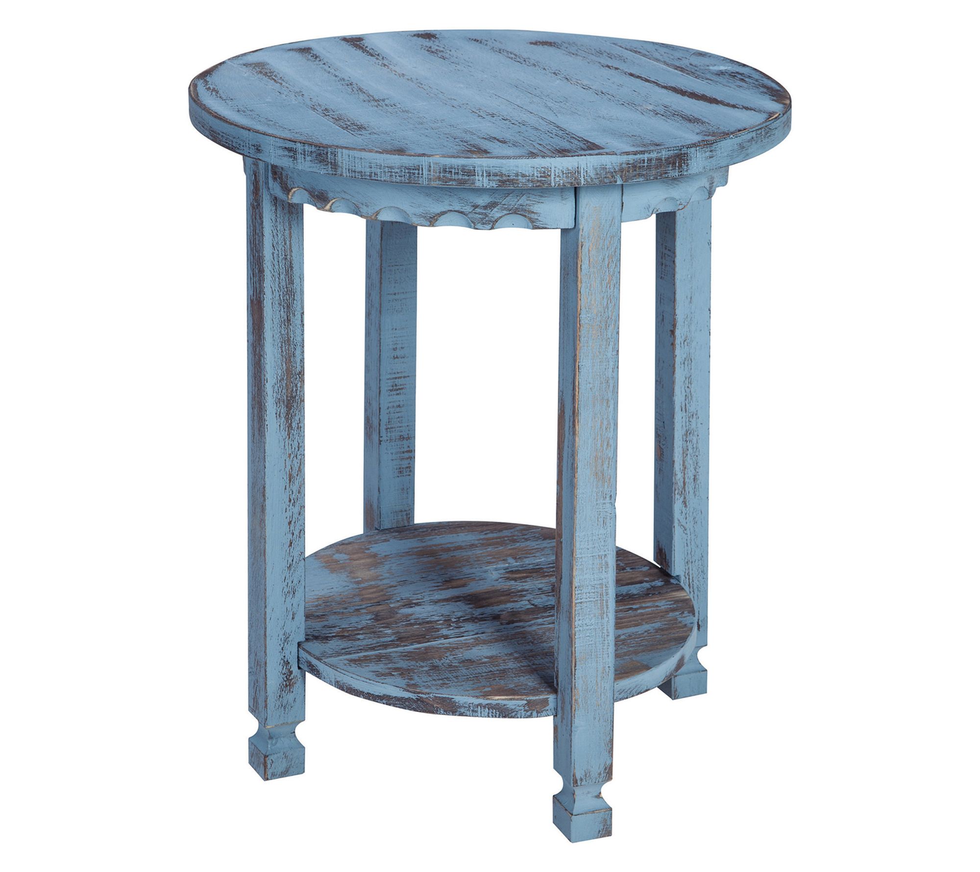 Alaterre Furniture Country Cottage Round End Table