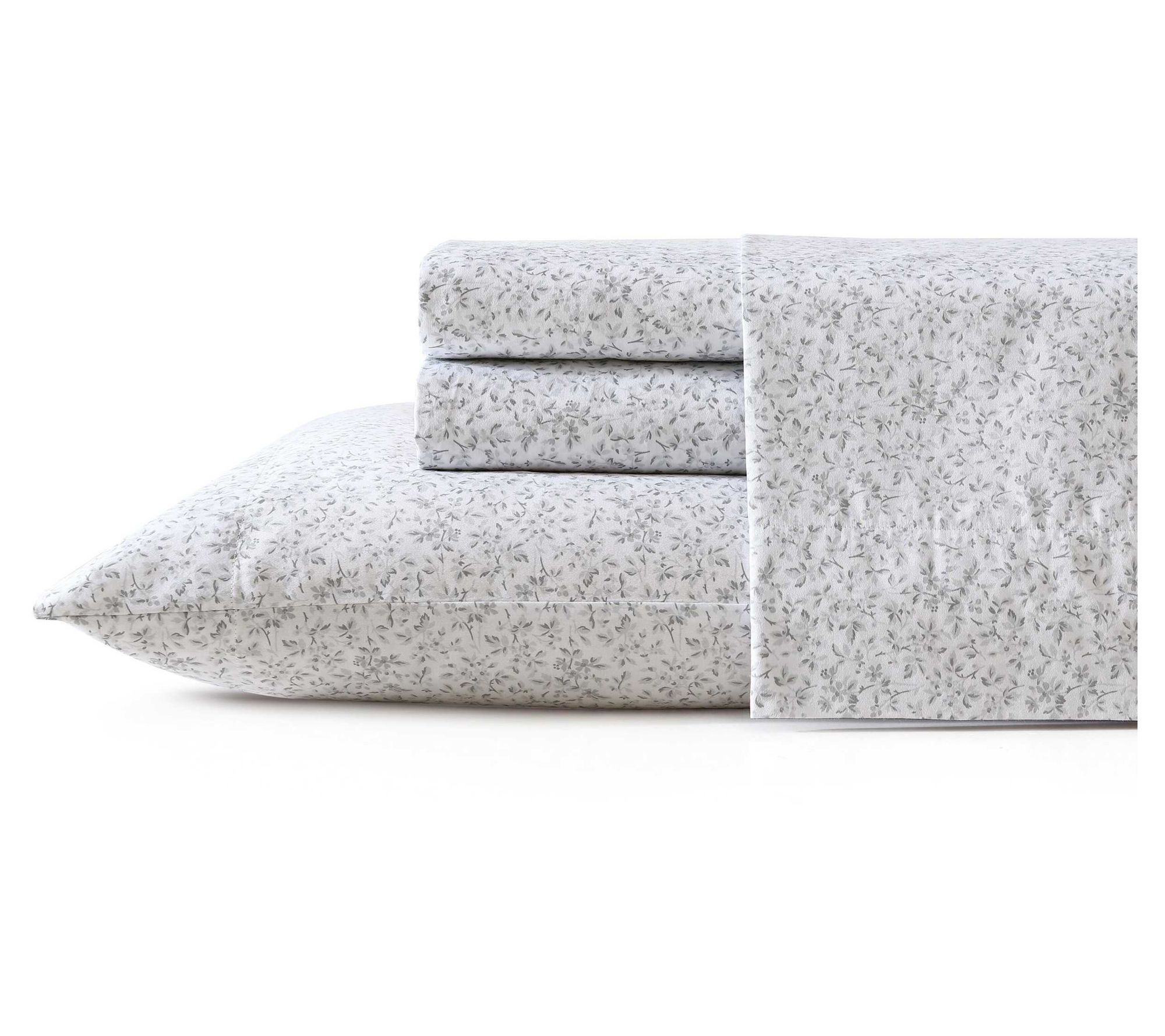 Laura Ashley Tierney Grey King Sheet Set