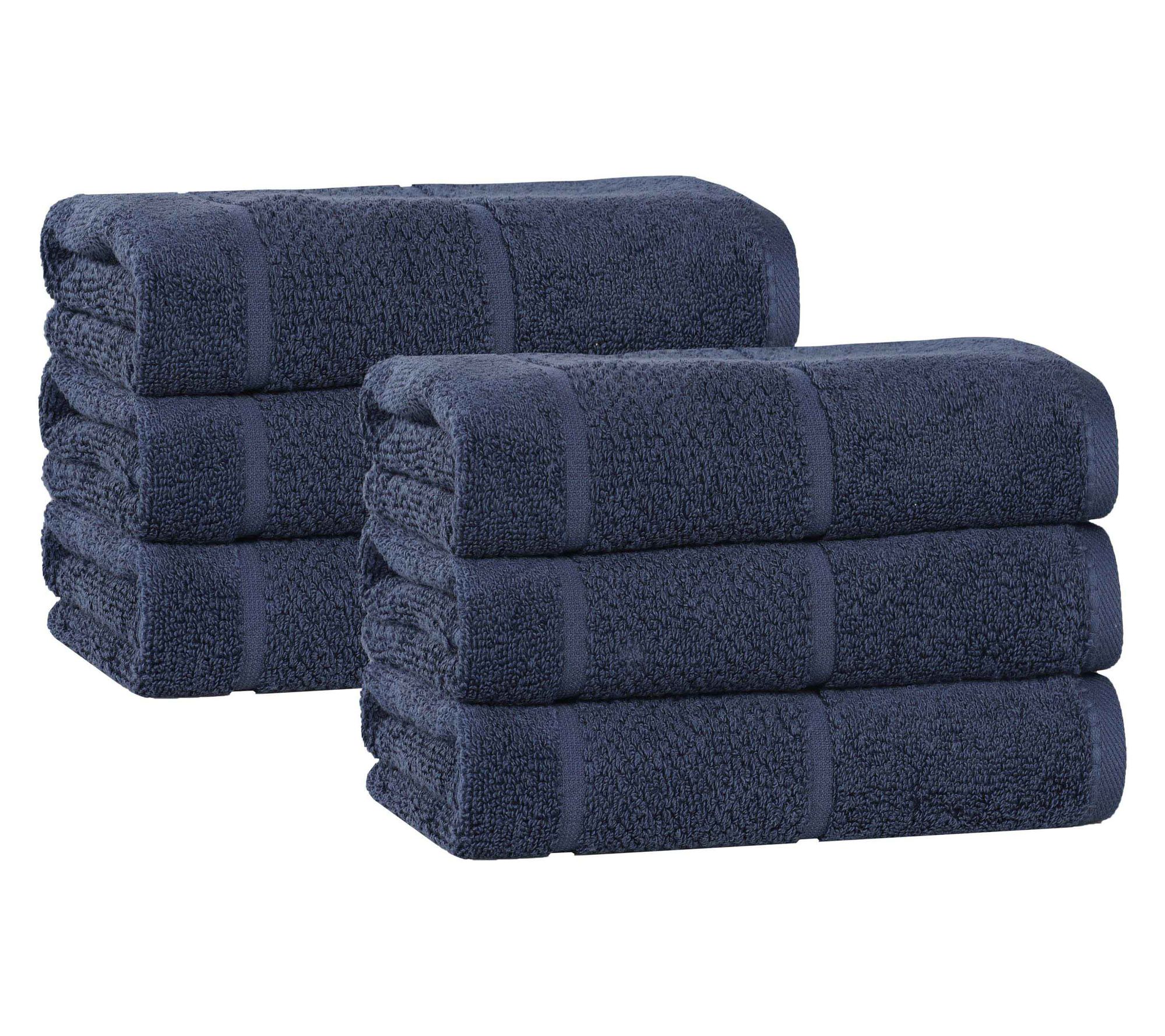 Superior Mile Cotton Blend Solid Hand Towel Set