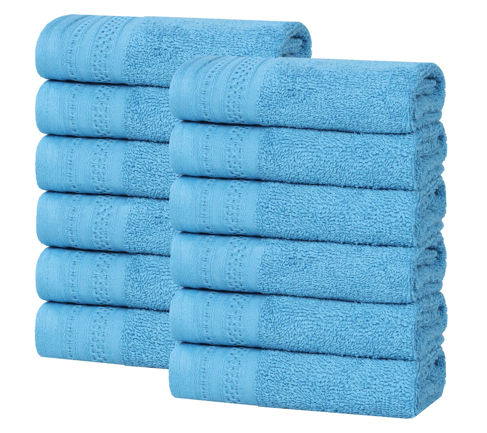 Superior Honeycomb Waffle Border Cotton Face Towel Set
