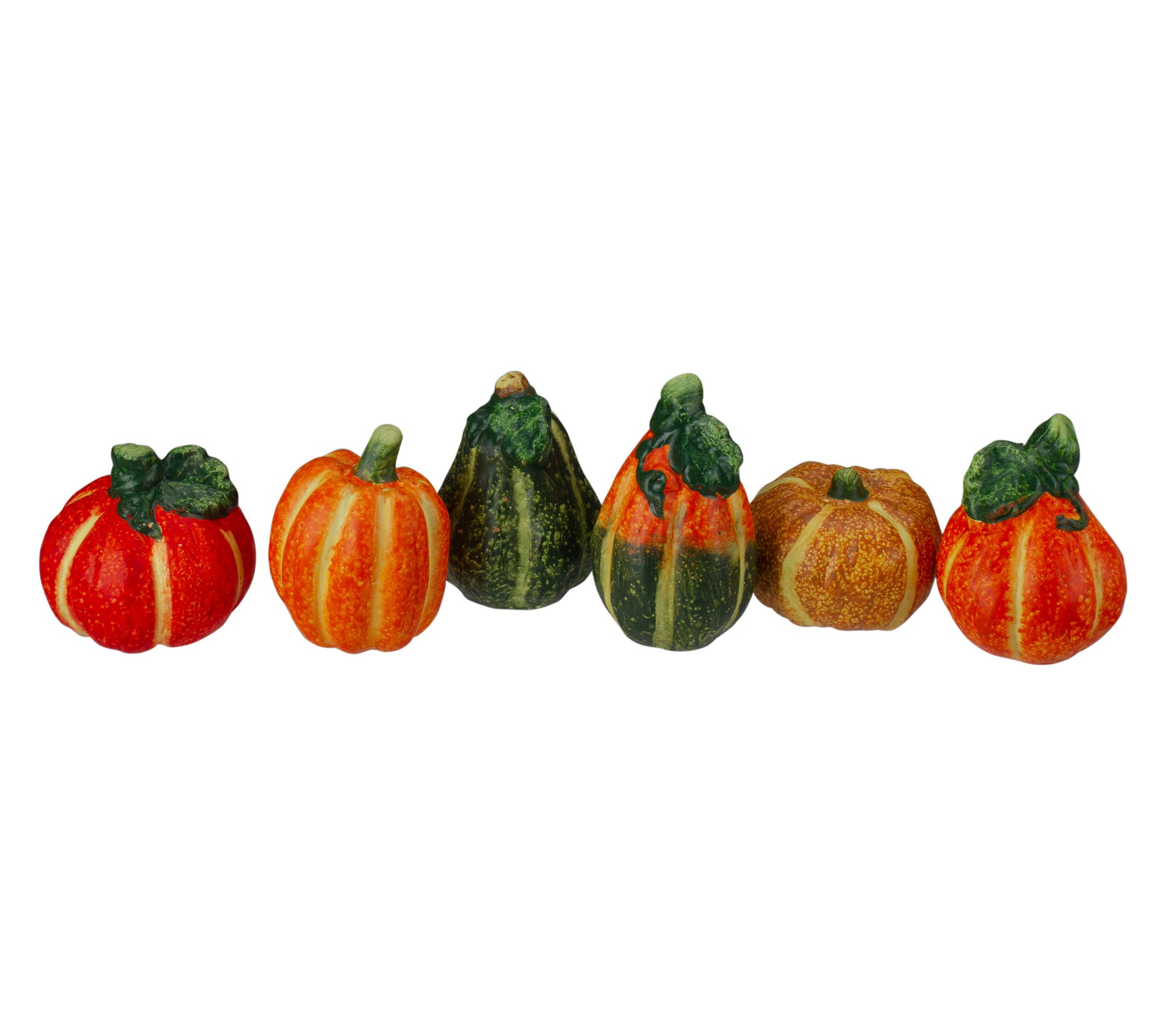 Northlight 6pc Fall Harvest Ceramic Pumpkins Decoration Set