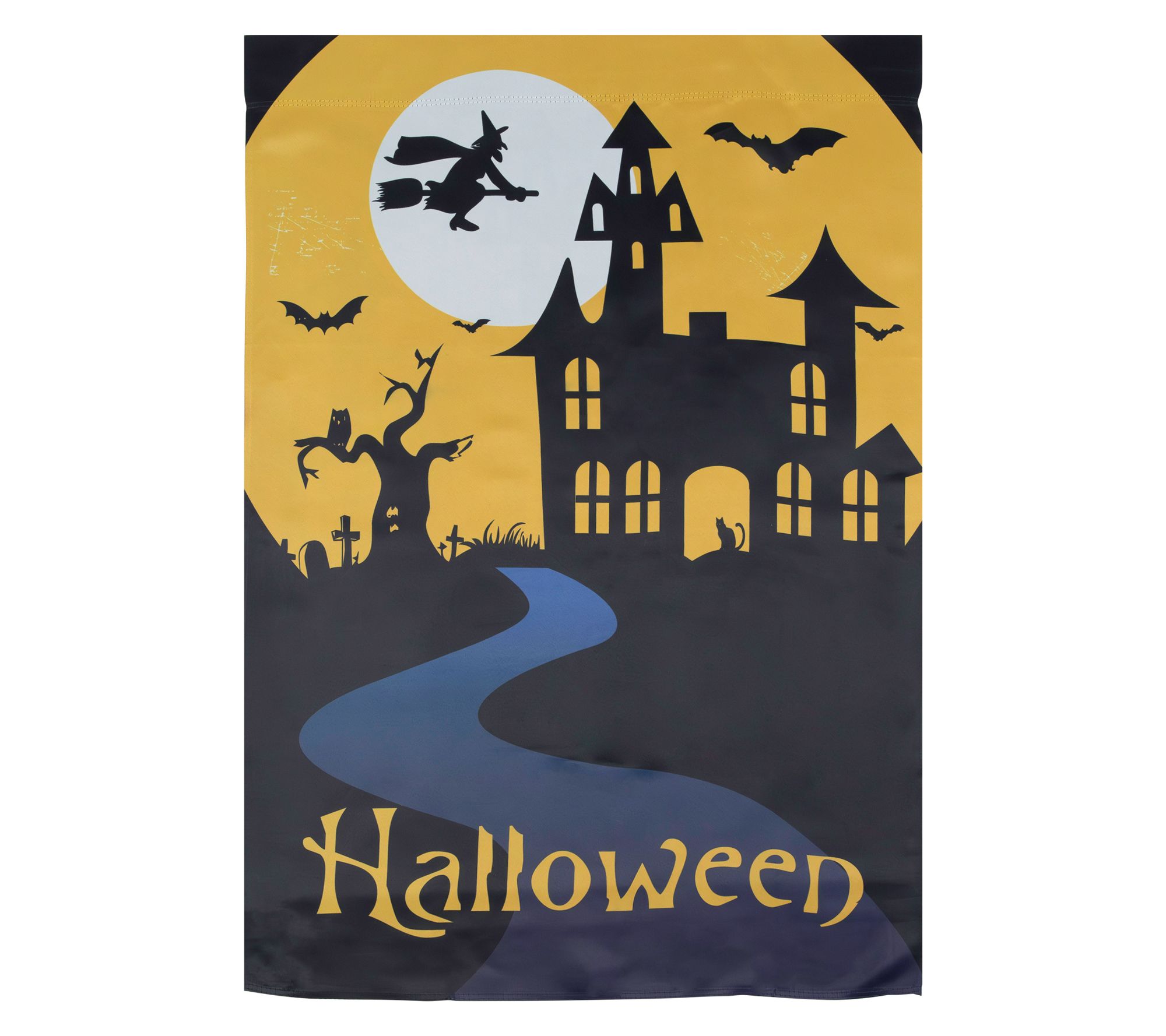 Northlight Spooky House Halloween Yard House Flag 28" x 40"