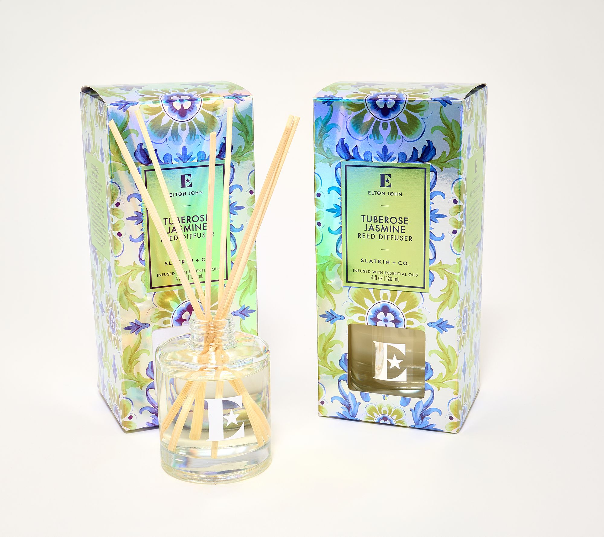 Elton John x Slatkin + Co. S/2 Tuberose Jasmine 4oz Reed Diffusers