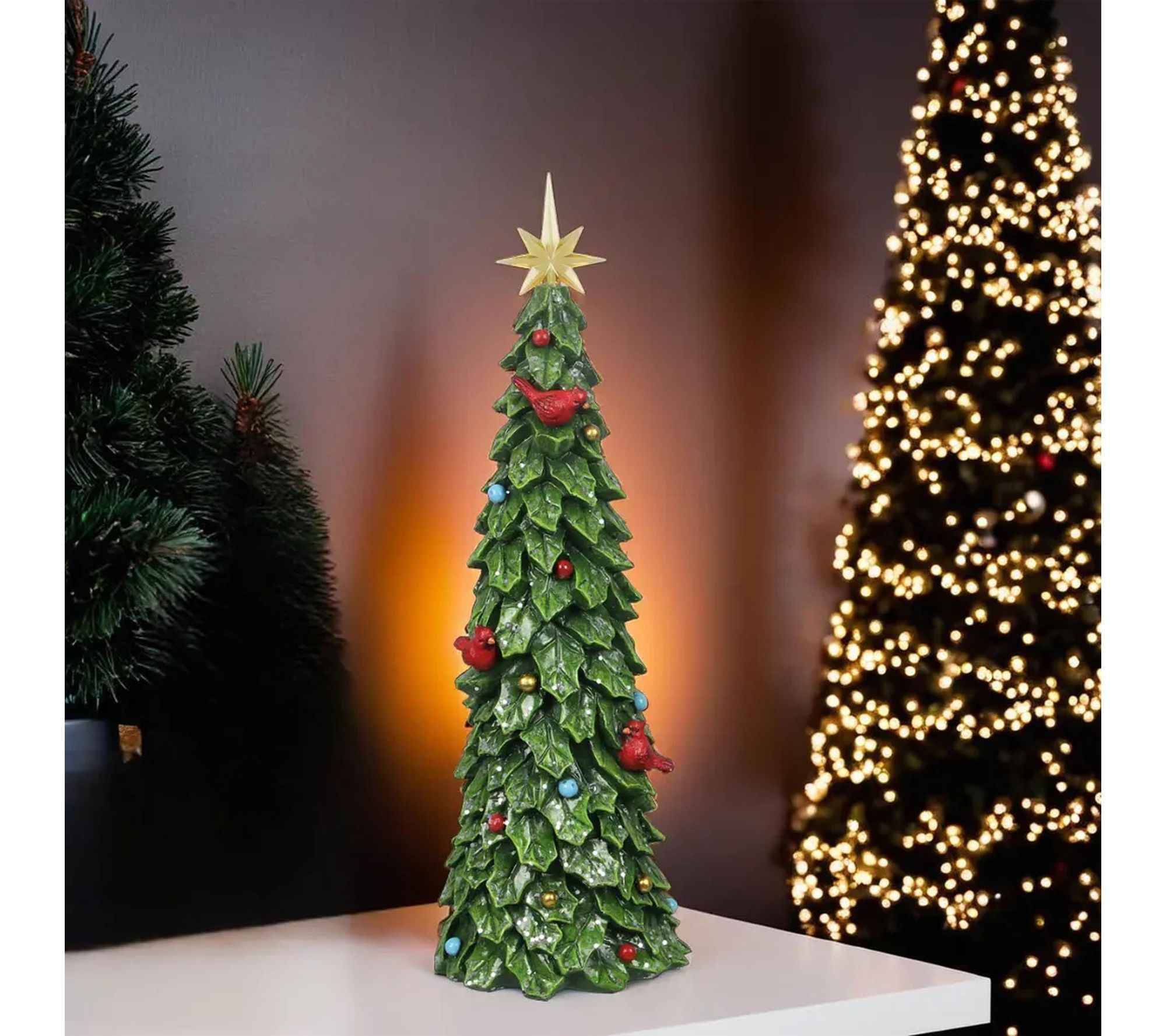 Young's Resin Christmas Tree with LED and Timer