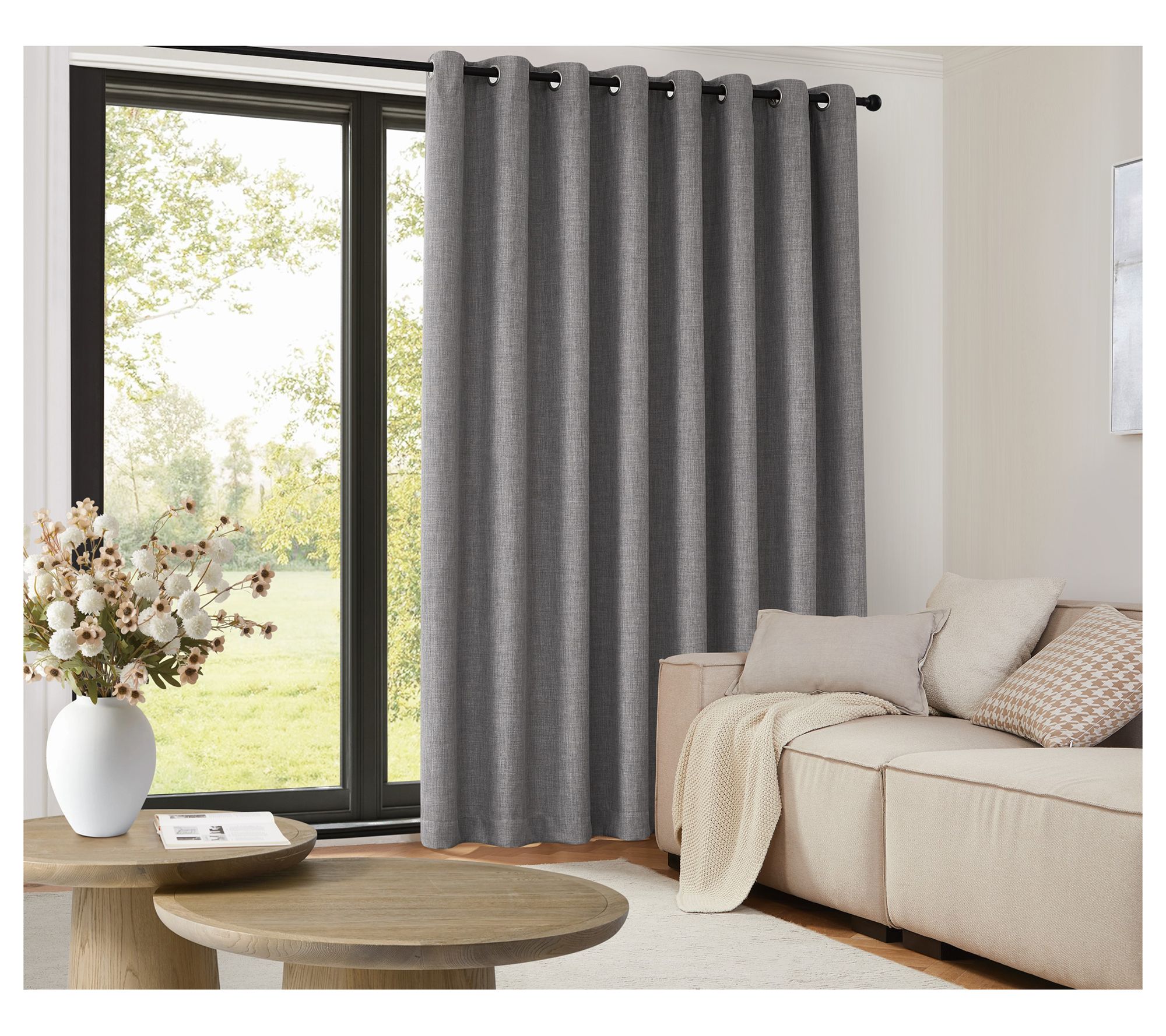 Thermal Barrier Snap In Liner 100x95 Grommet Patio Door Panel